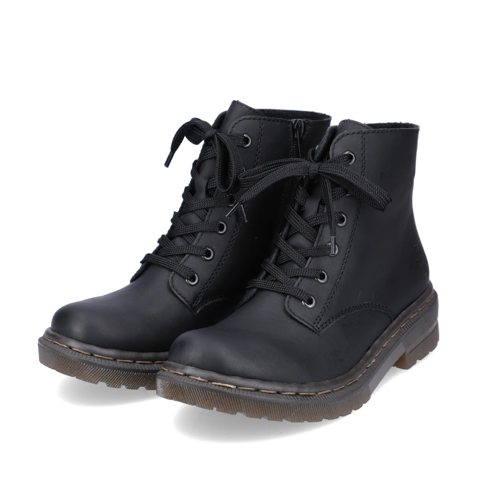 Rieker Stiefeletten & Boots<Damen Schnürstiefel carbon Schwarz