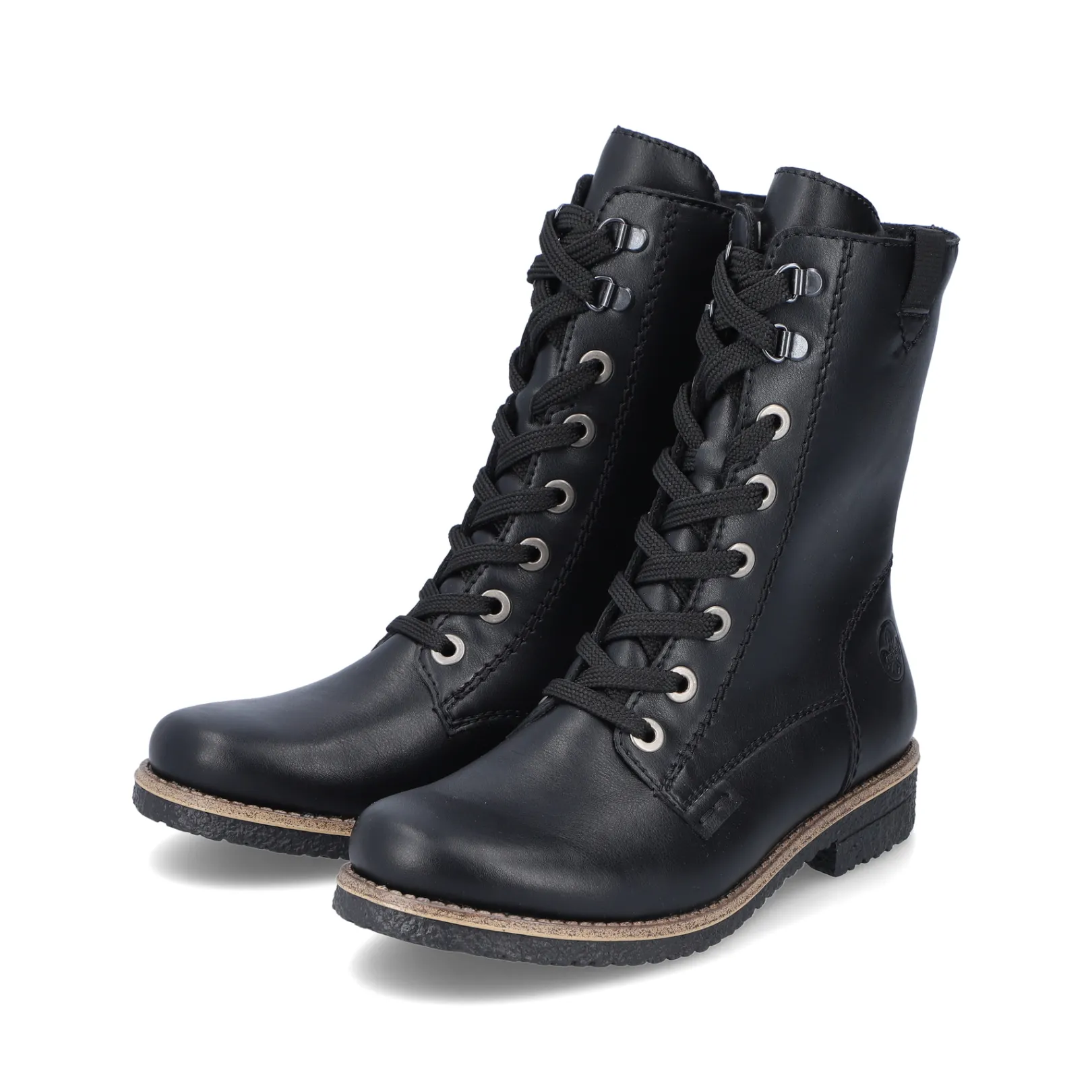 Rieker Stiefeletten & Boots<Damen Schnürstiefel carbon Schwarz