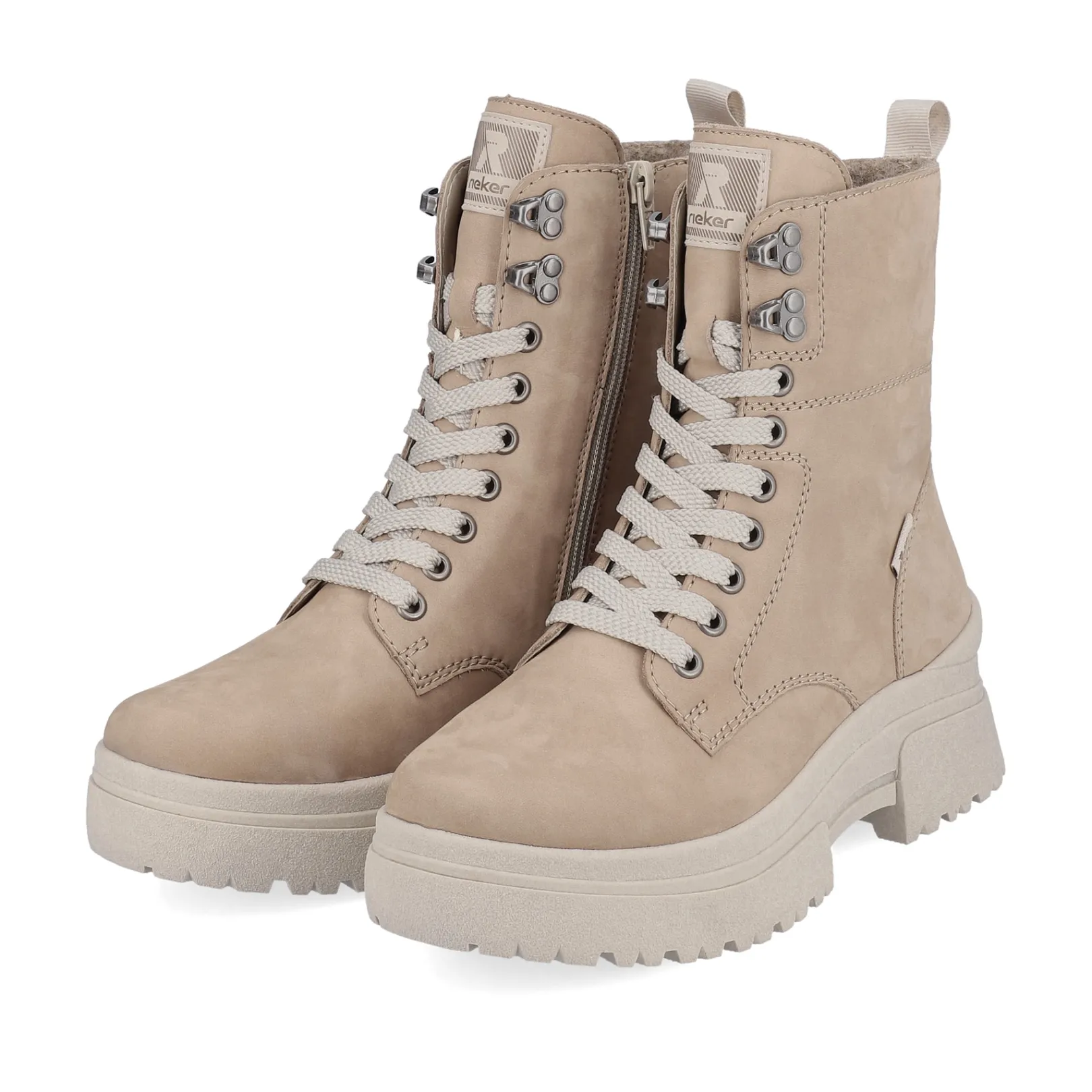 Rieker Stiefeletten & Boots<Damen Schnürstiefel clay Beige