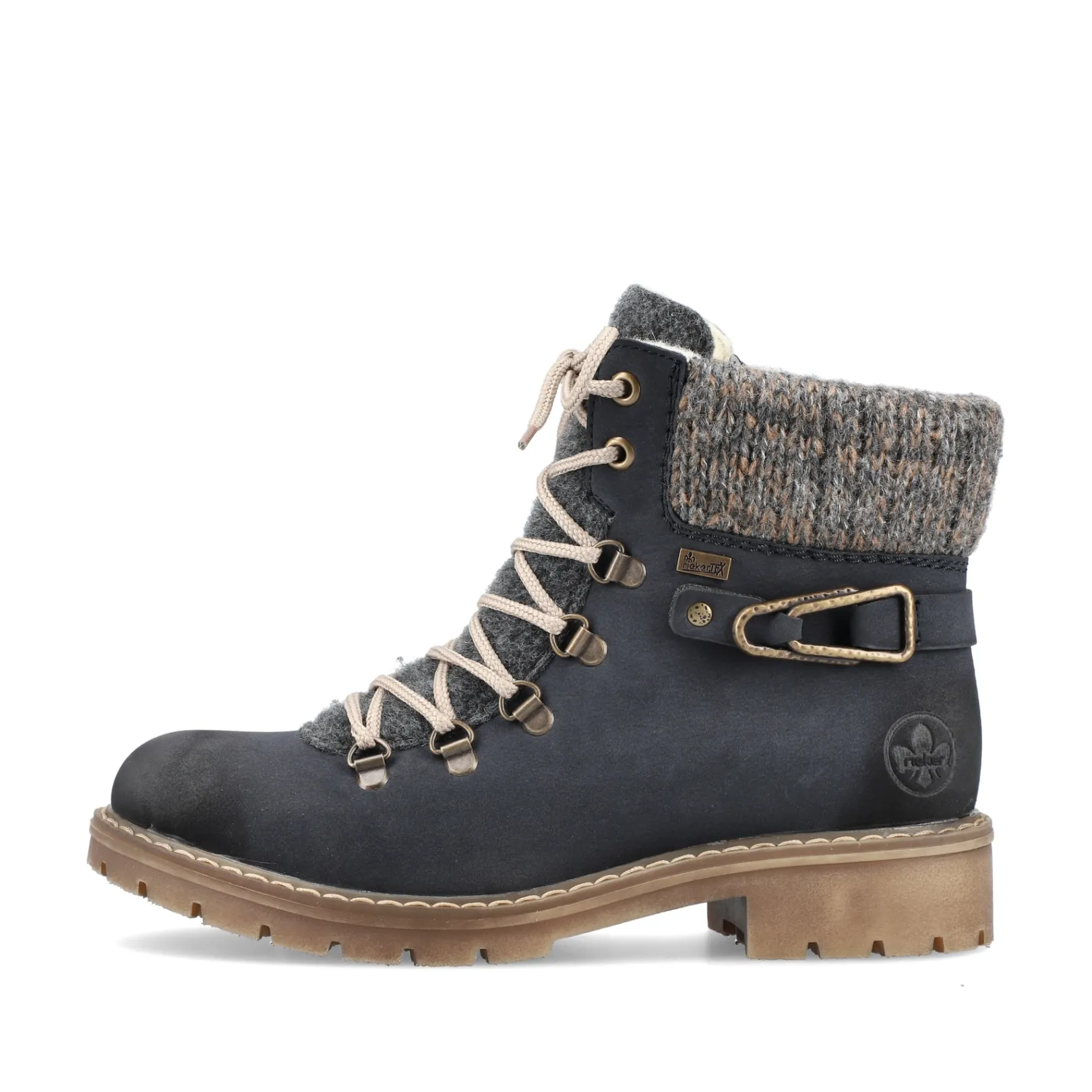 Rieker Stiefeletten & Boots<Damen Schnürstiefel dunkel Blau