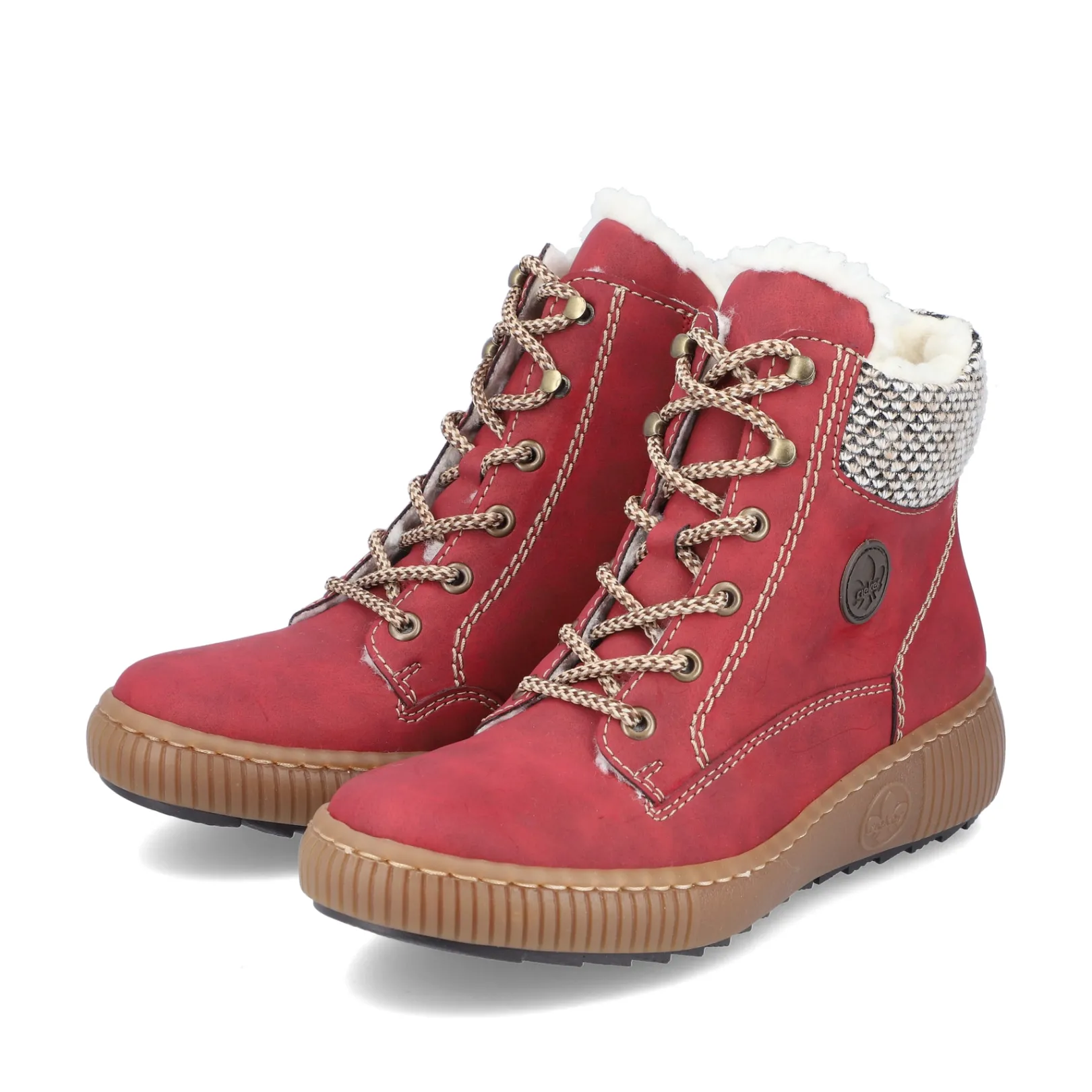 Rieker Stiefeletten & Boots<Damen Schnürstiefel feuer Rot