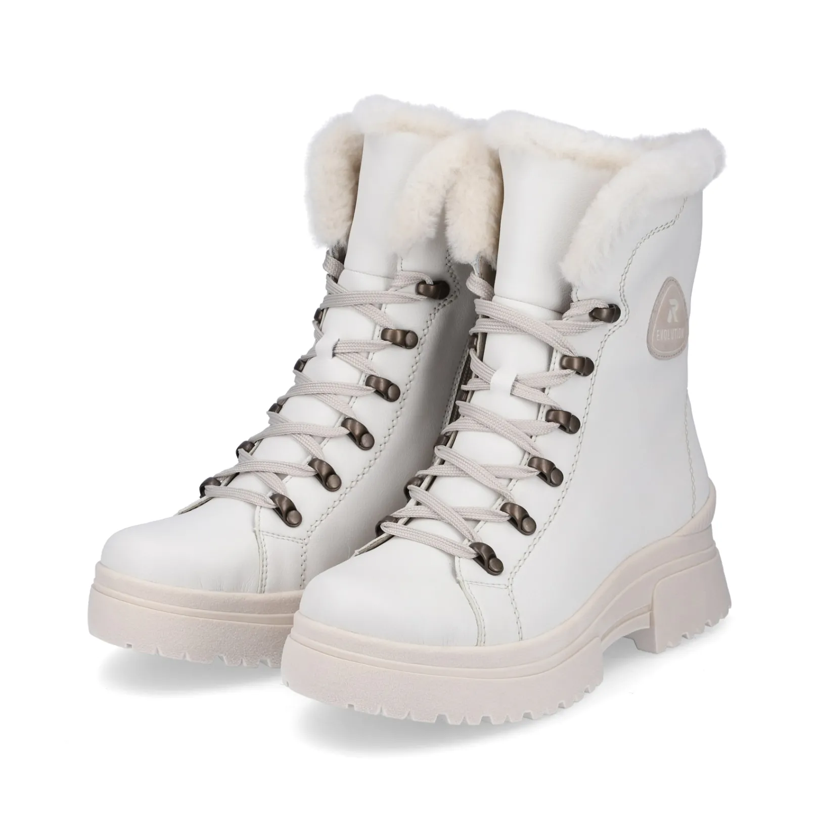 Rieker Stiefeletten & Boots<Damen Schnürstiefel frost white Weiss