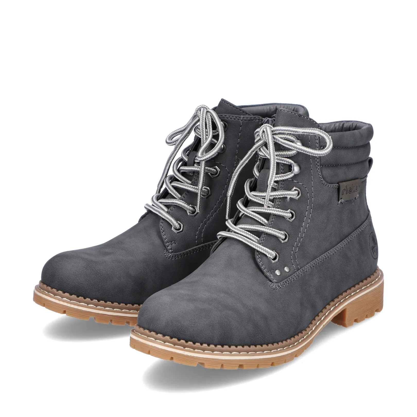 Rieker Stiefeletten & Boots<Damen Schnürstiefel granit Grau