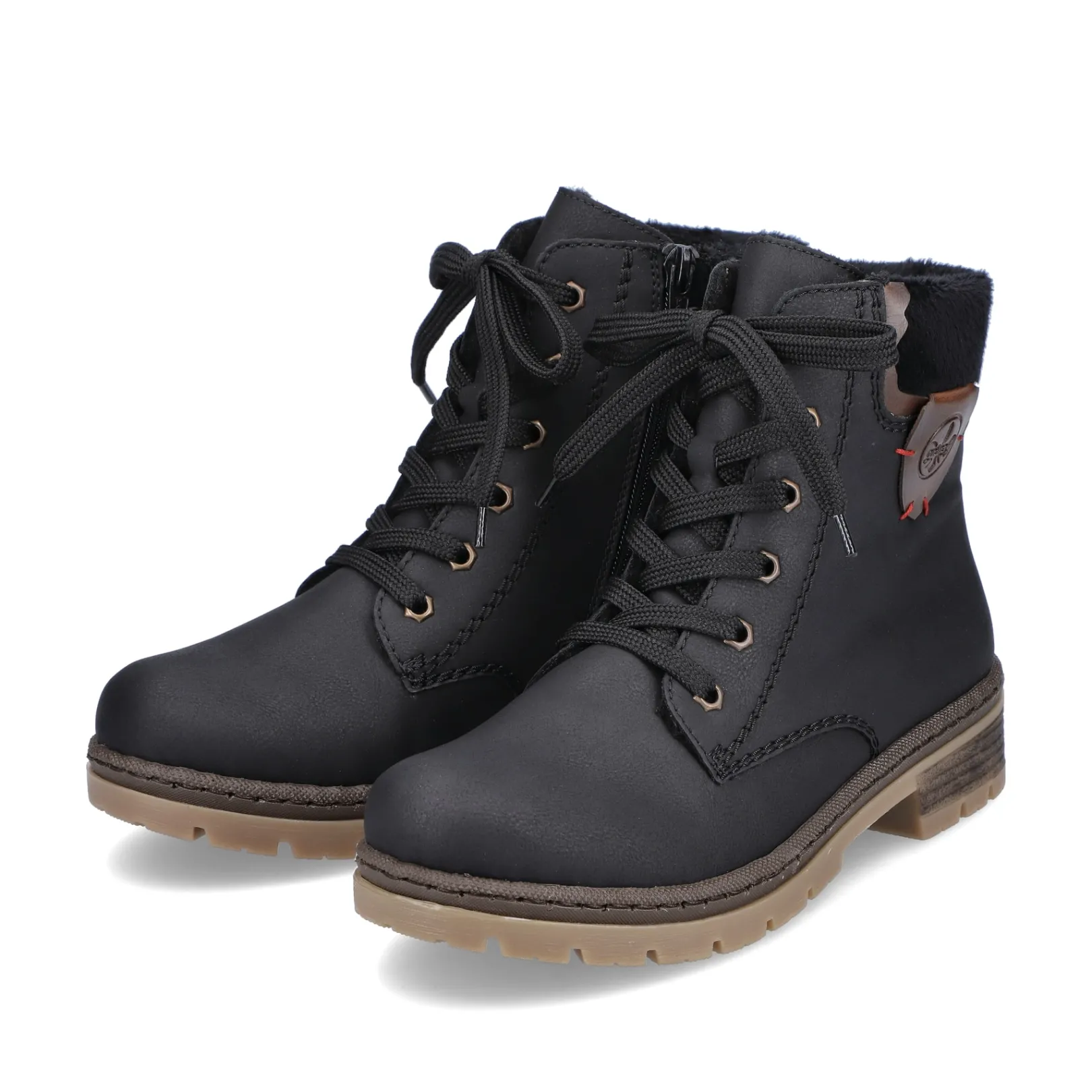 Rieker Stiefeletten & Boots<Damen Schnürstiefel graphit Schwarz