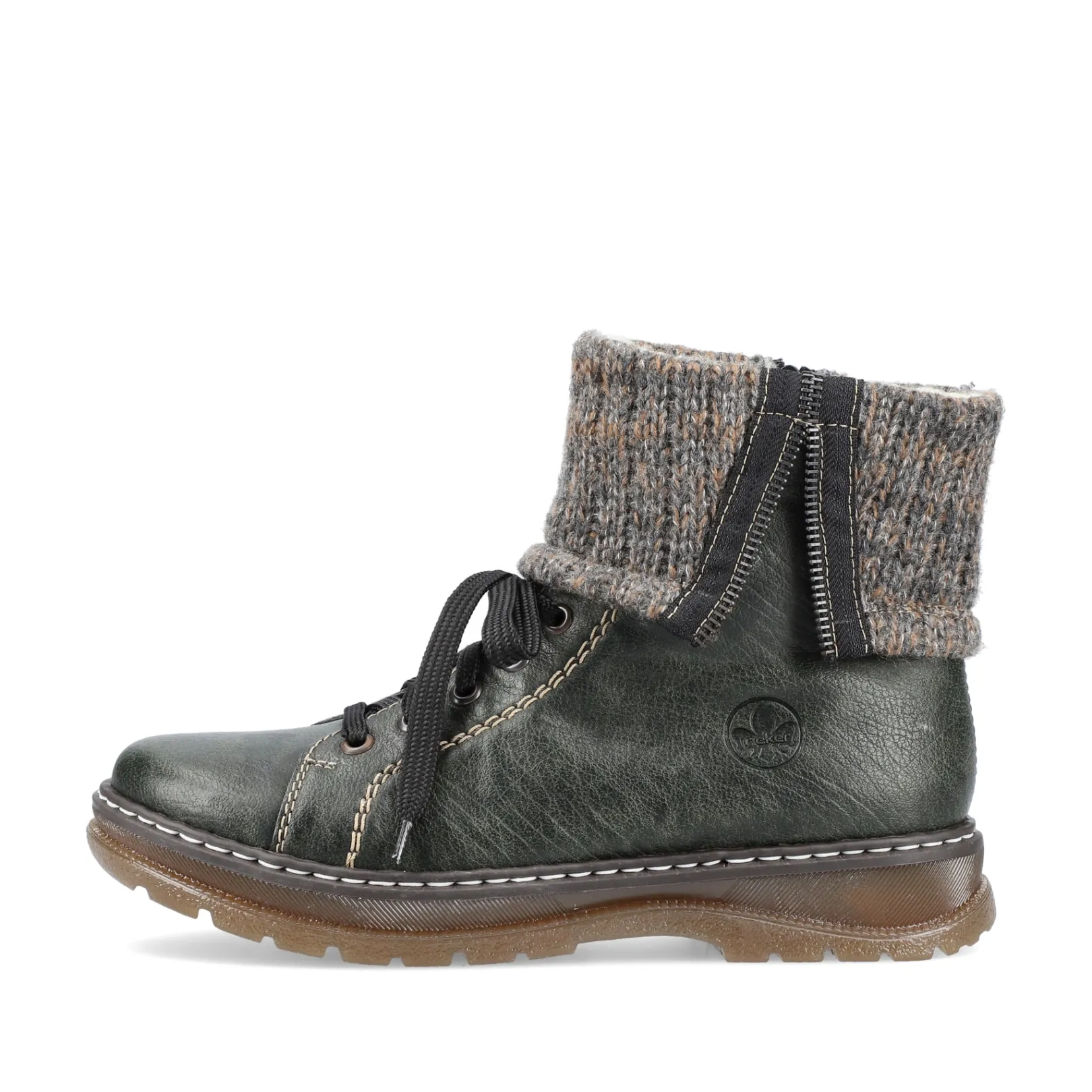 Rieker Stiefeletten & Boots<Damen Schnürstiefel grau Grün