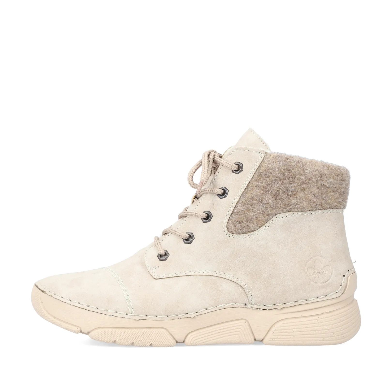 Rieker Stiefeletten & Boots<Damen Schnürstiefel hell Beige