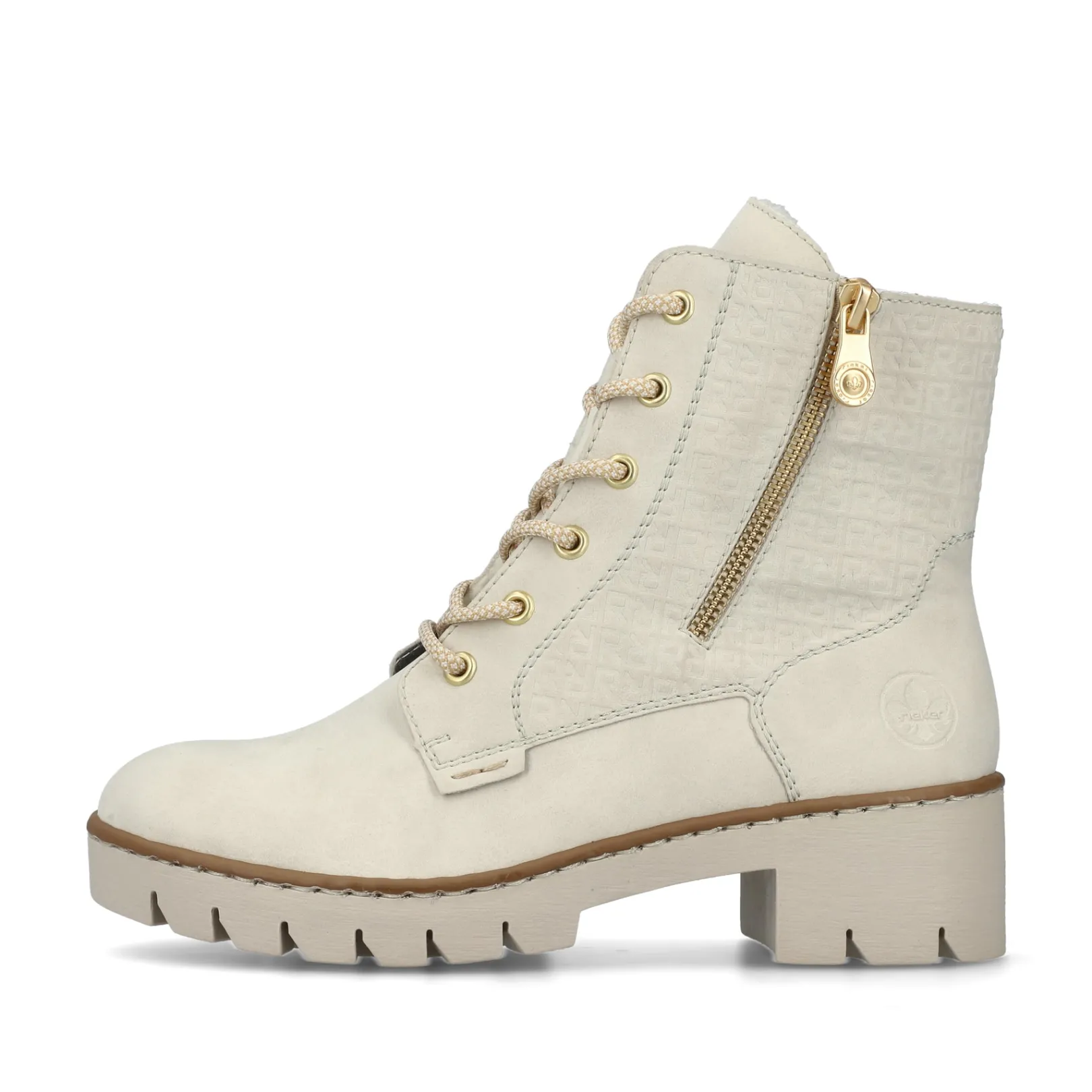 Rieker Stiefeletten & Boots<Damen Schnürstiefel hell Beige