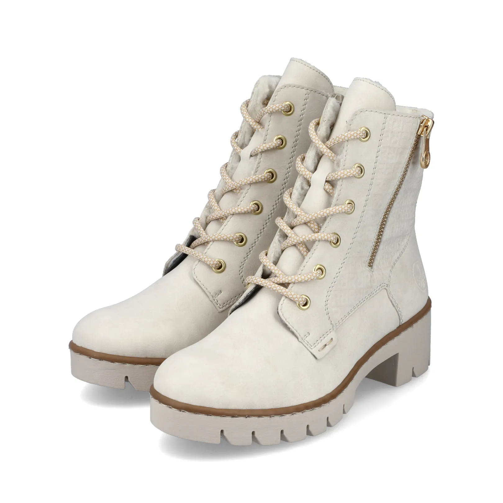 Rieker Stiefeletten & Boots<Damen Schnürstiefel hell Beige