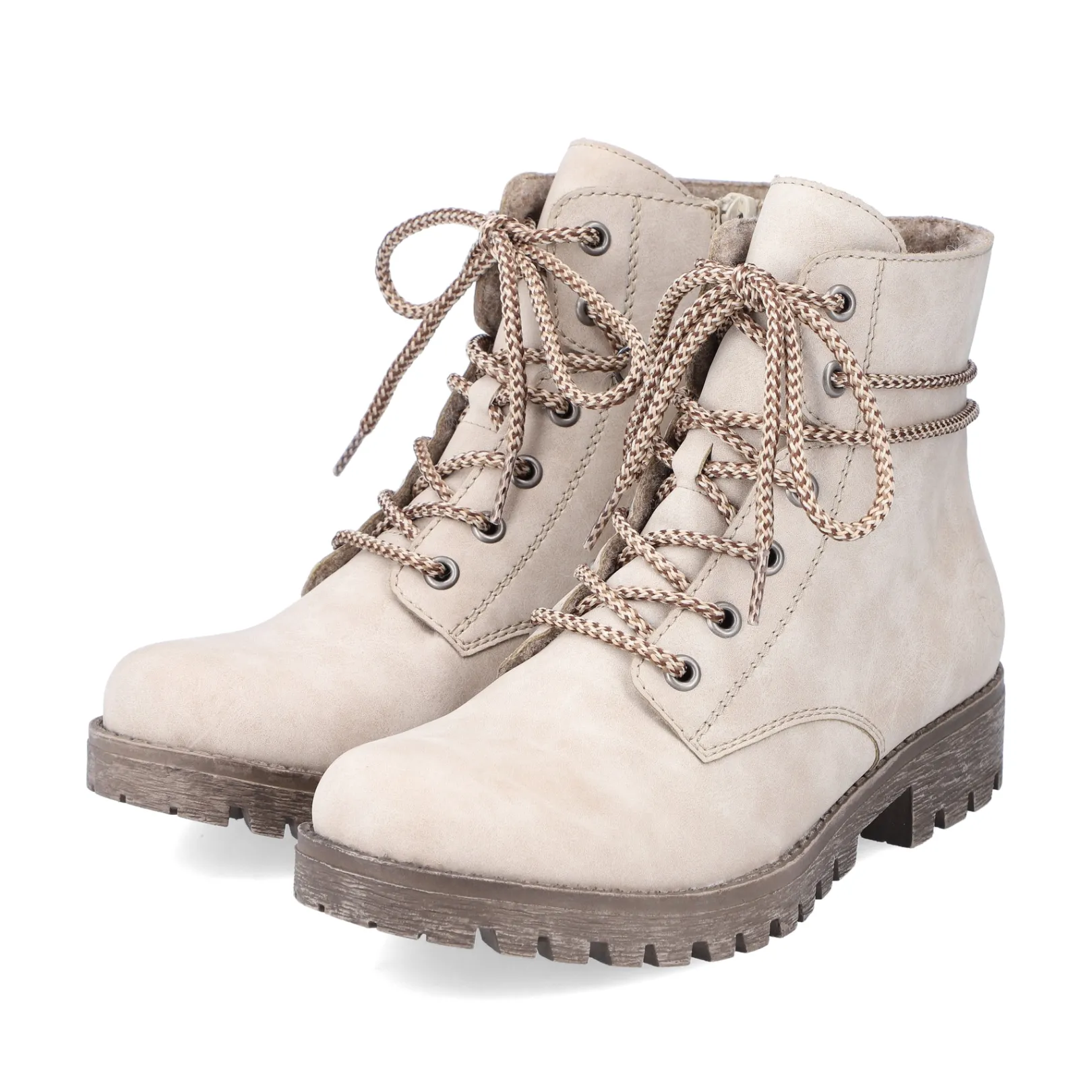 Rieker Stiefeletten & Boots<Damen Schnürstiefel hell Beige