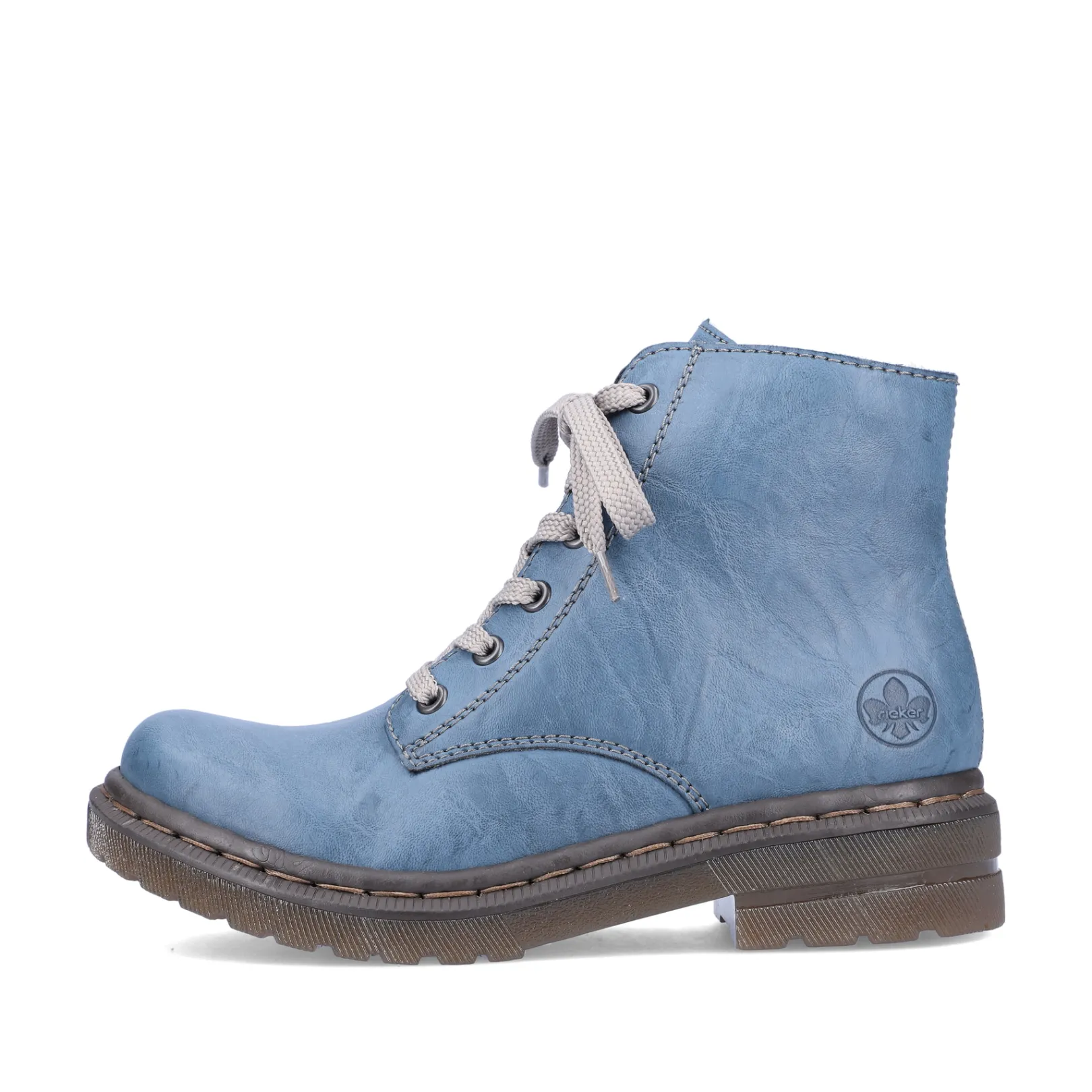 Rieker Stiefeletten & Boots<Damen Schnürstiefel himmel Blau