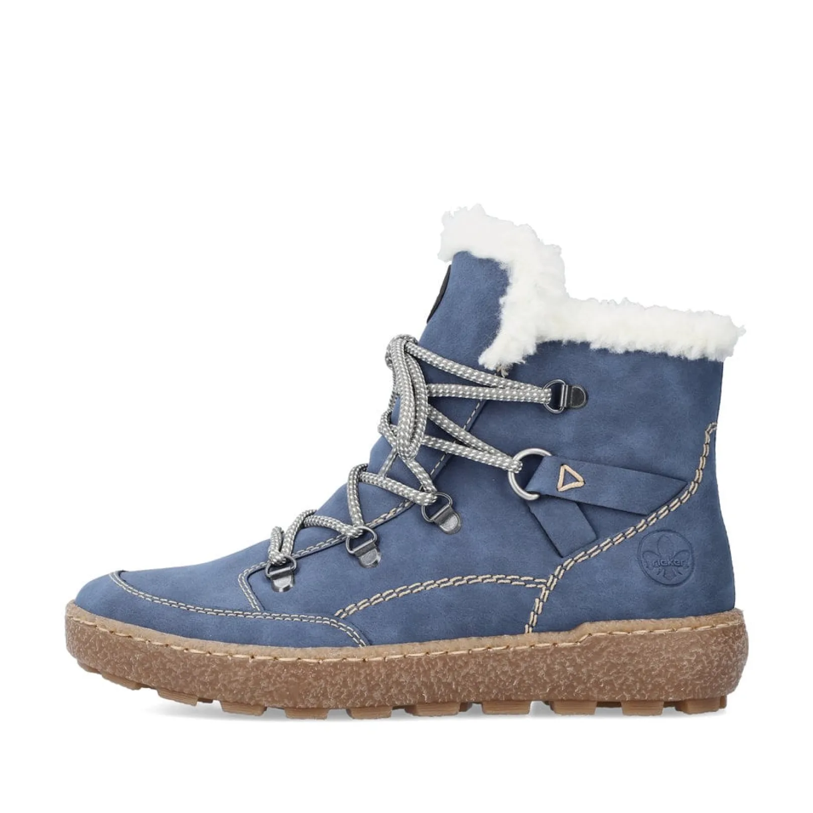 Rieker Stiefeletten & Boots | Fluffy<Damen Schnürstiefel himmel Blau