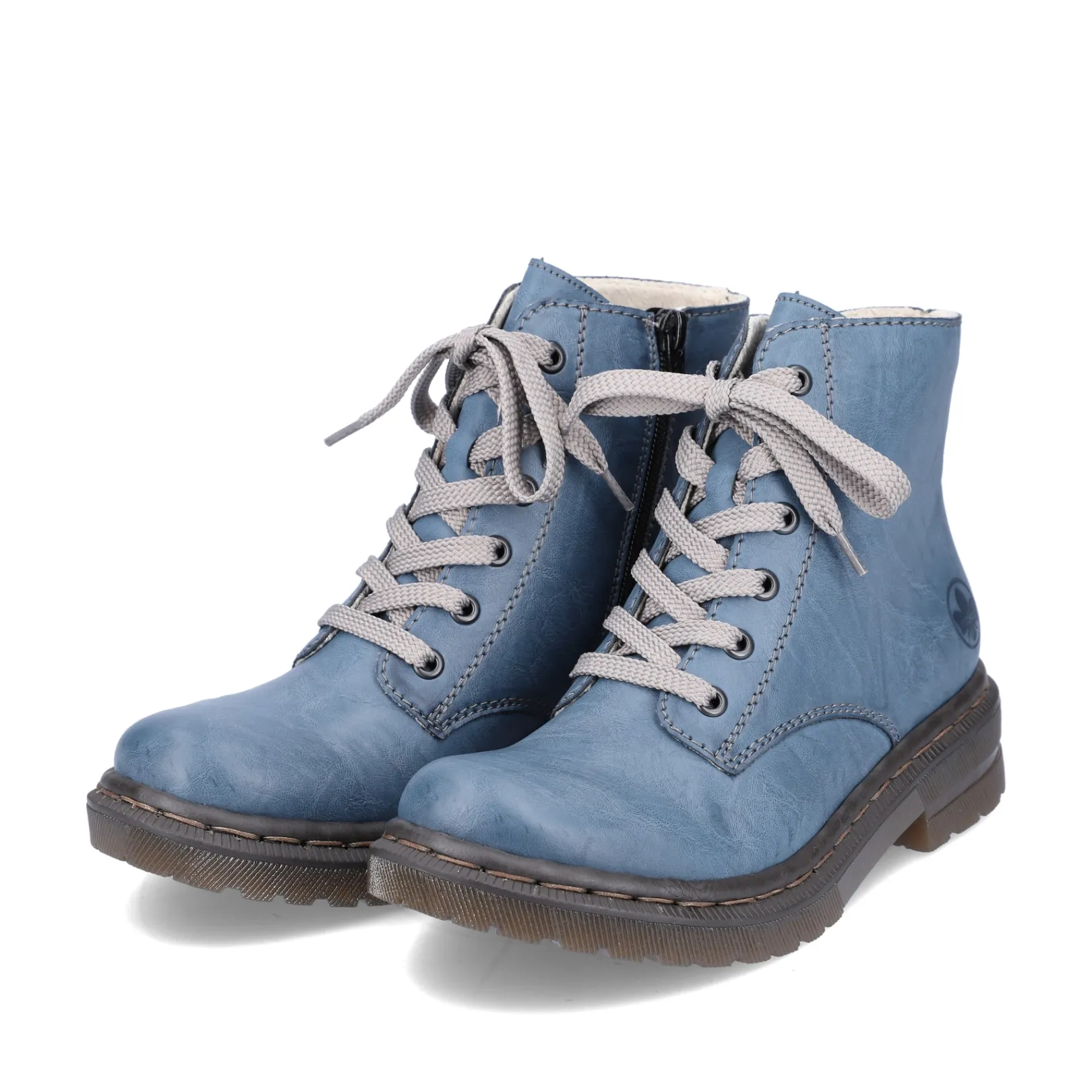 Rieker Stiefeletten & Boots<Damen Schnürstiefel himmel Blau