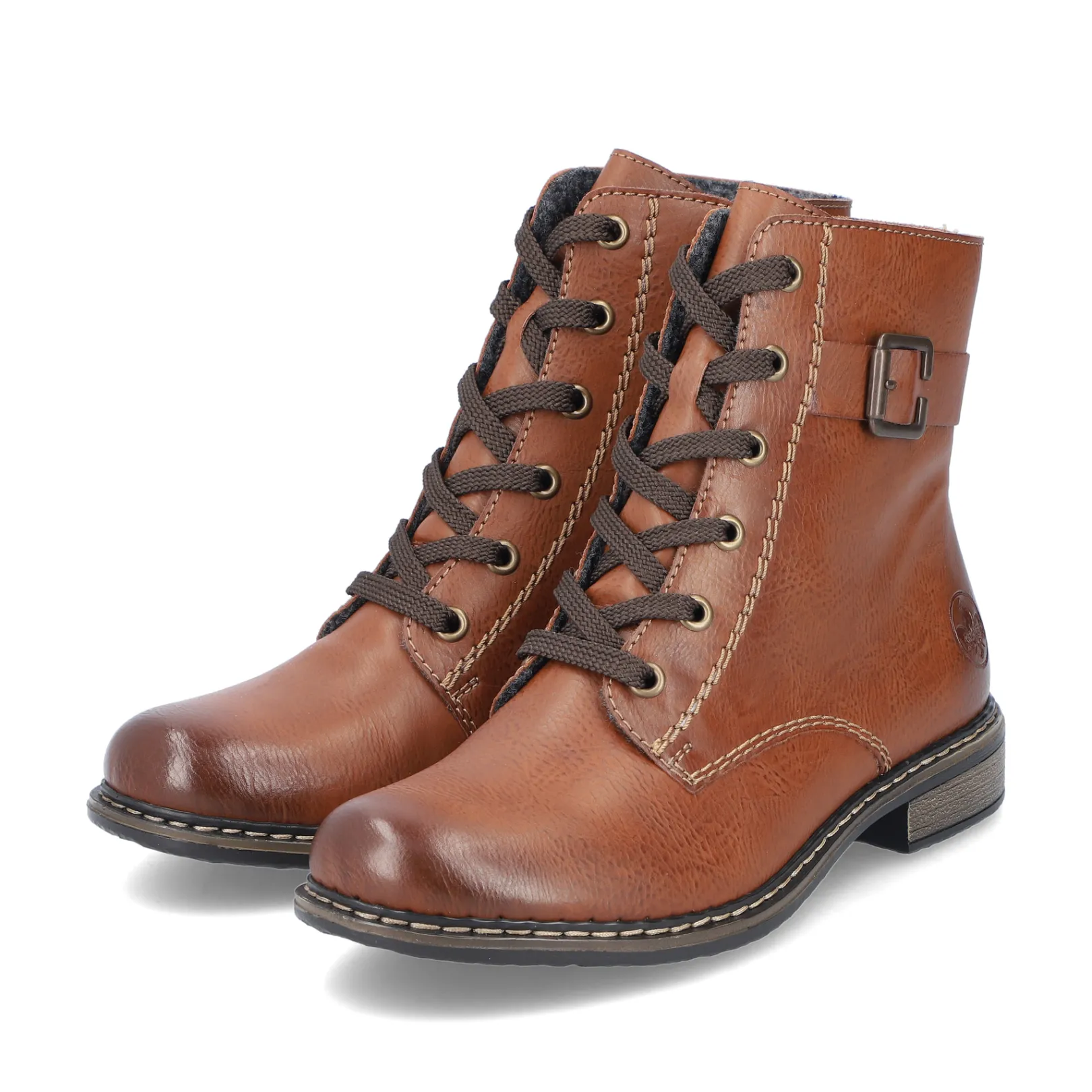 Rieker Stiefeletten & Boots<Damen Schnürstiefel kastanien Braun