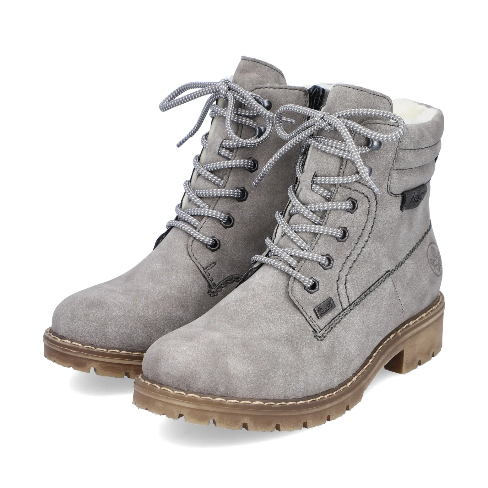 Rieker Stiefeletten & Boots<Damen Schnürstiefel mond Grau