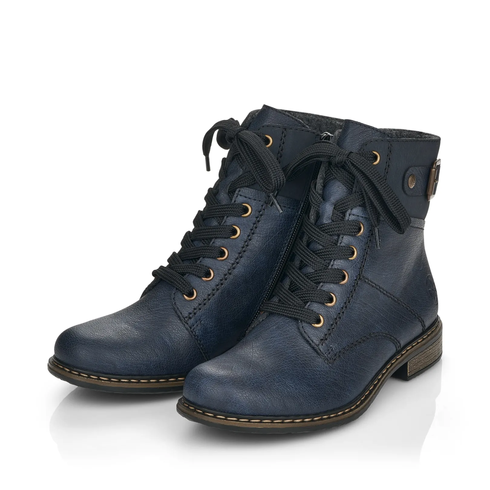 Rieker Stiefeletten & Boots<Damen Schnürstiefel ozean Blau