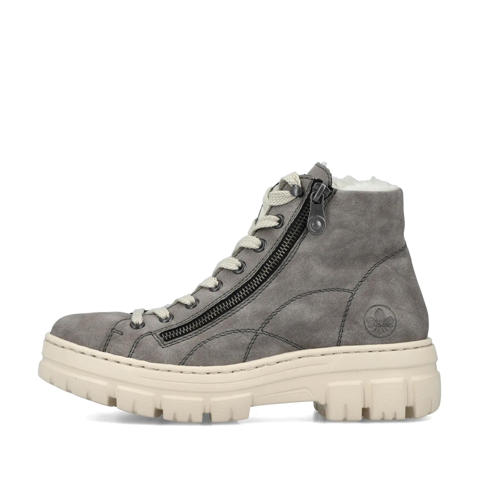 Rieker Stiefeletten & Boots<Damen Schnürstiefel quarz Grau