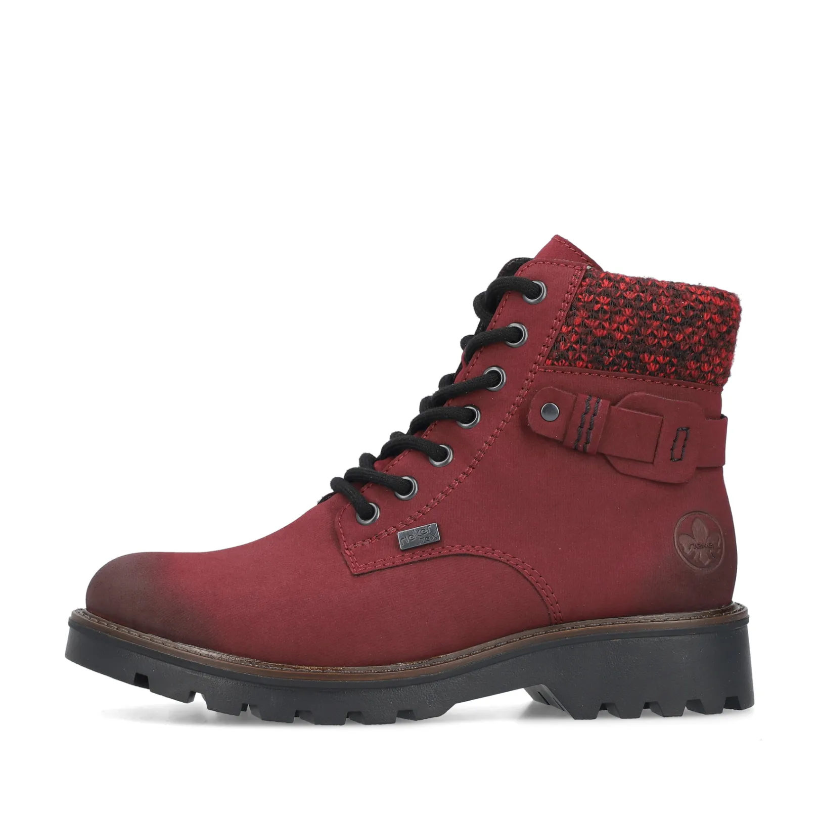 Rieker Stiefeletten & Boots<Damen Schnürstiefel rubin Rot