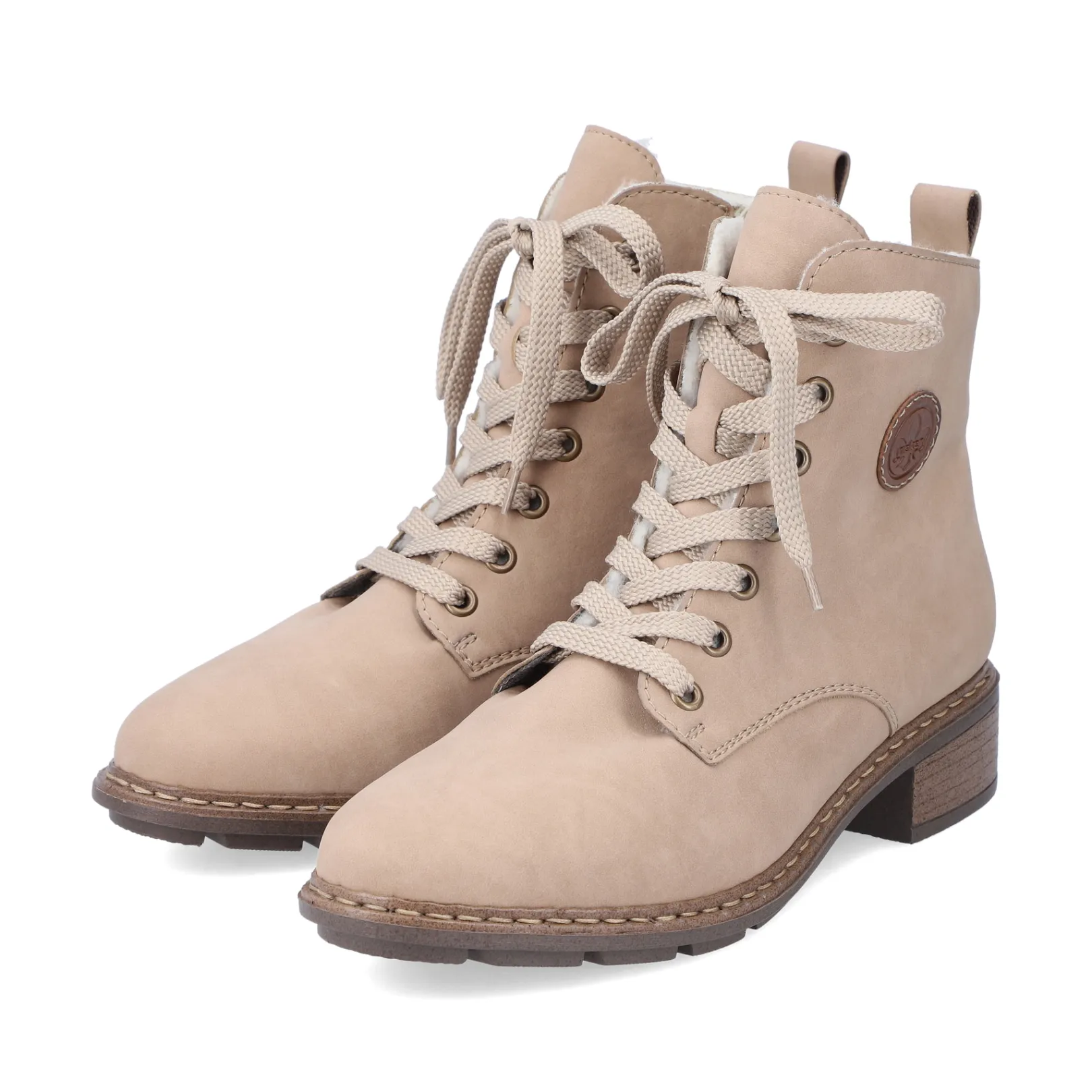 Rieker Stiefeletten & Boots<Damen Schnürstiefel sand Beige