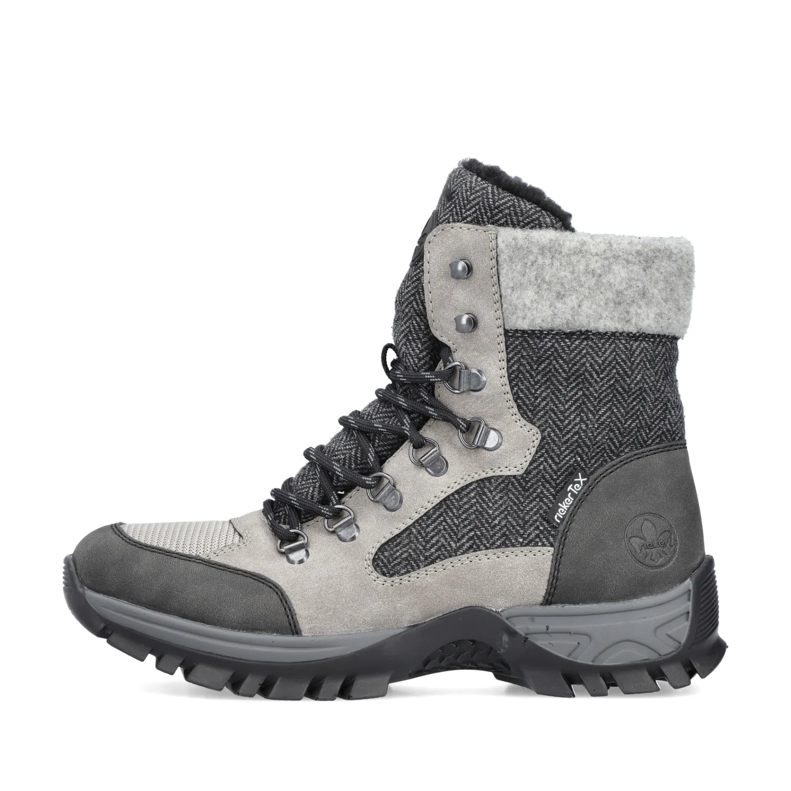 Rieker Stiefeletten & Boots<Damen Schnürstiefel silber Grau