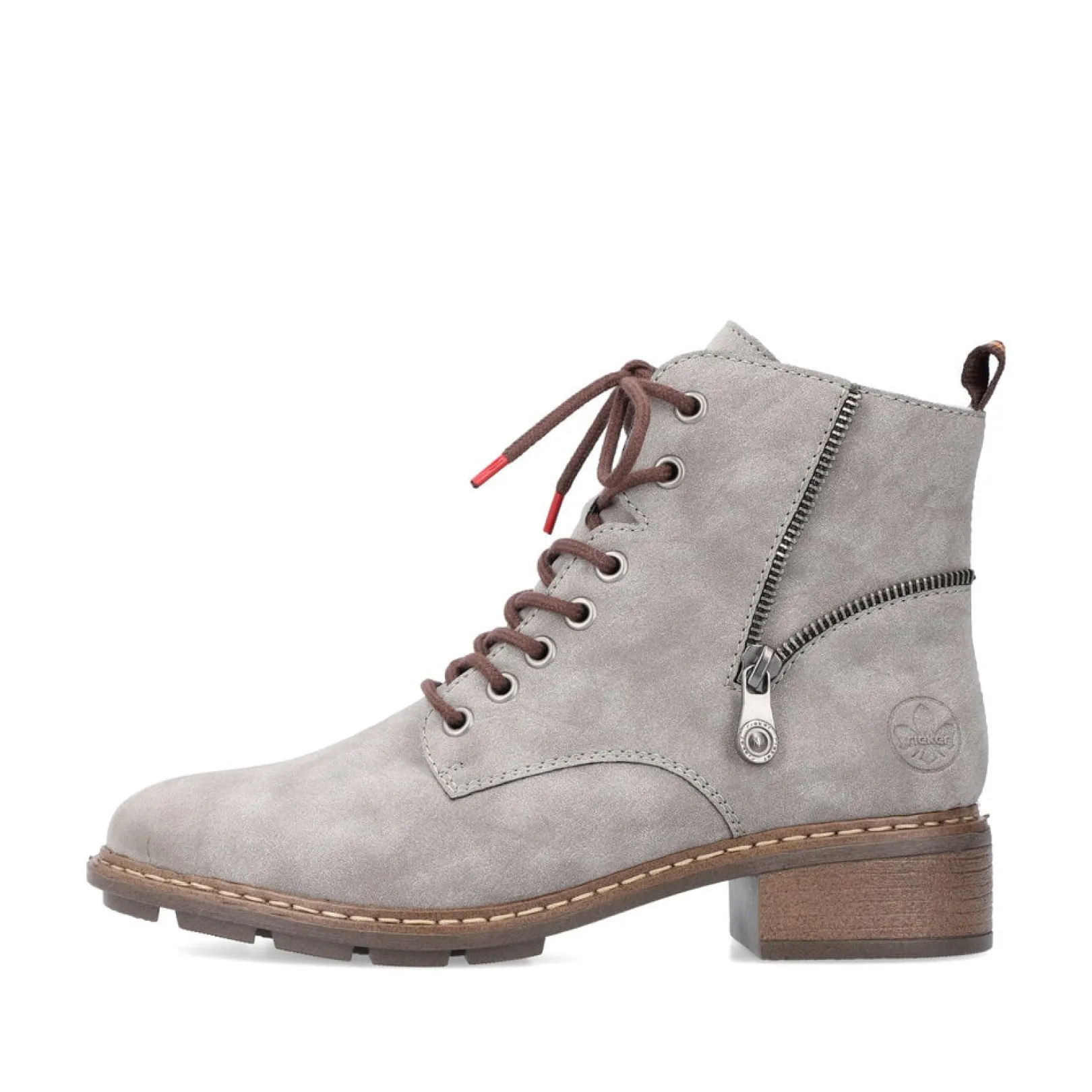 Rieker Stiefeletten & Boots<Damen Schnürstiefel silber Grau