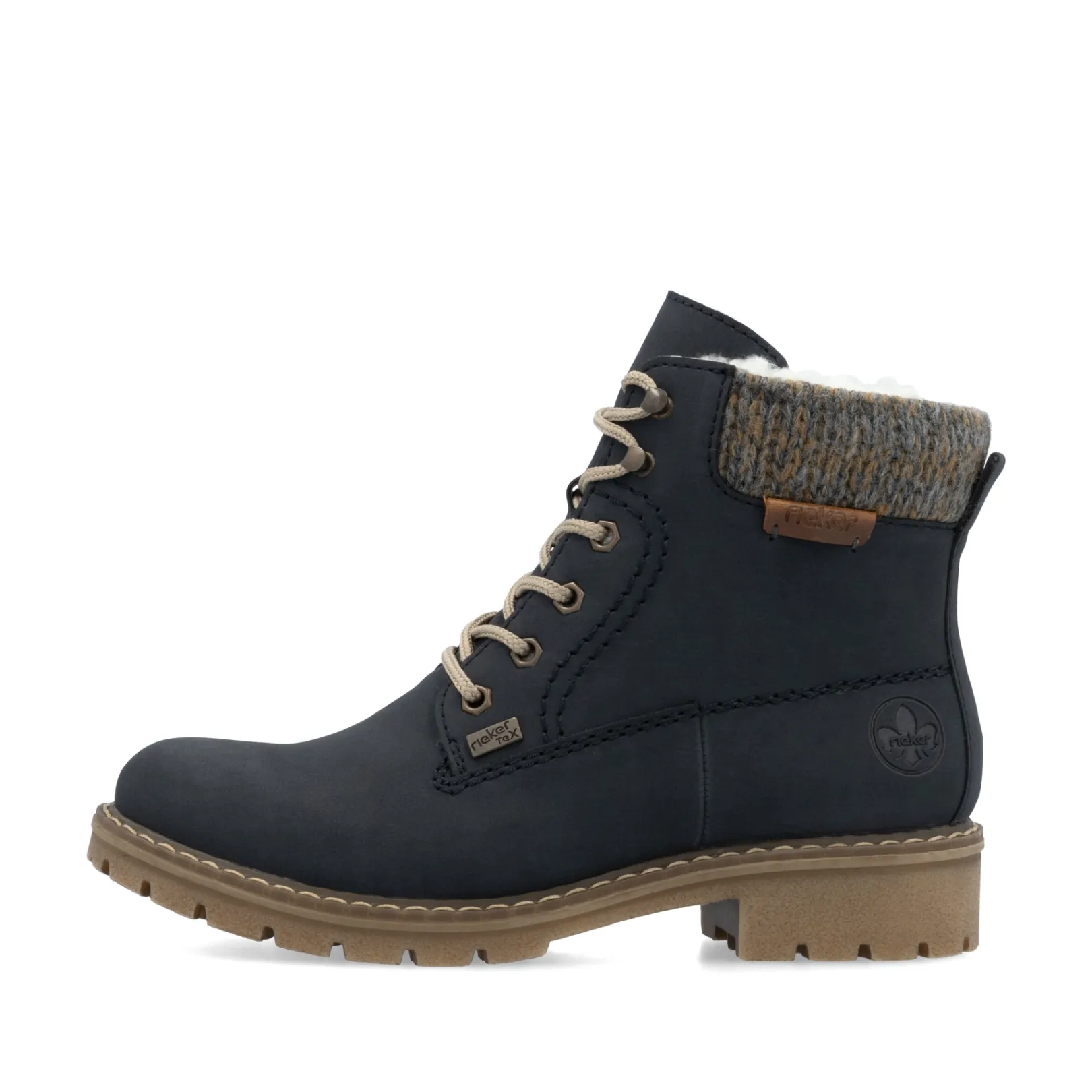 Rieker Stiefeletten & Boots<Damen Schnürstiefel stahl Blau