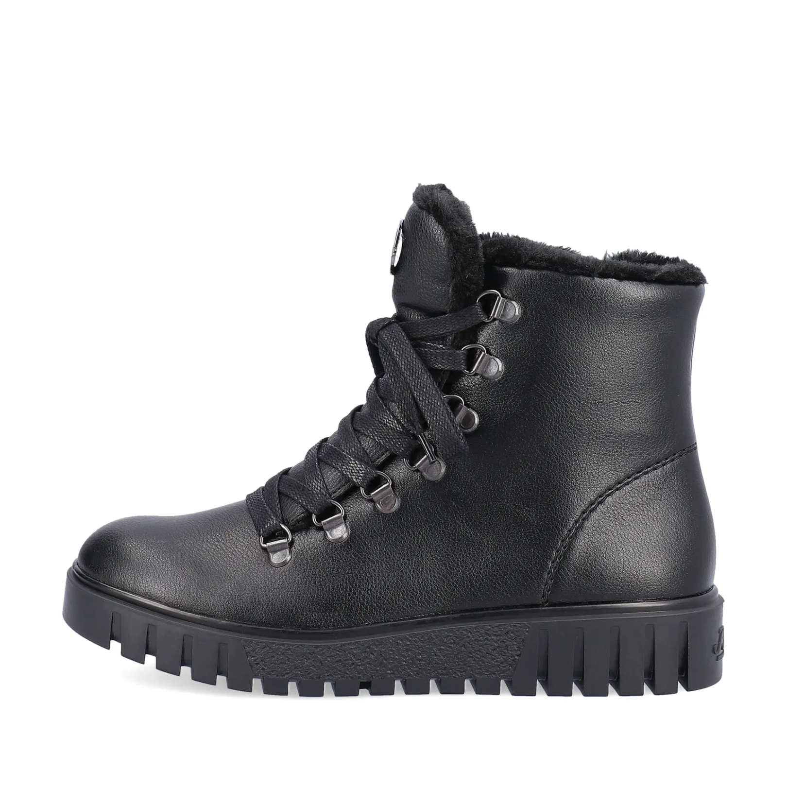 Rieker Stiefeletten & Boots<Damen Schnürstiefel tief Schwarz