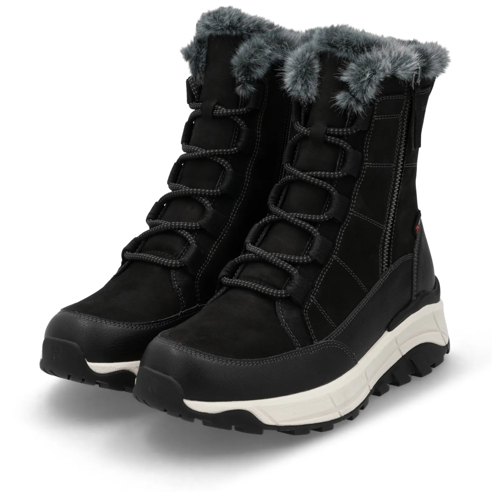 Rieker Stiefeletten & Boots<Damen Schnürstiefel urban Schwarz