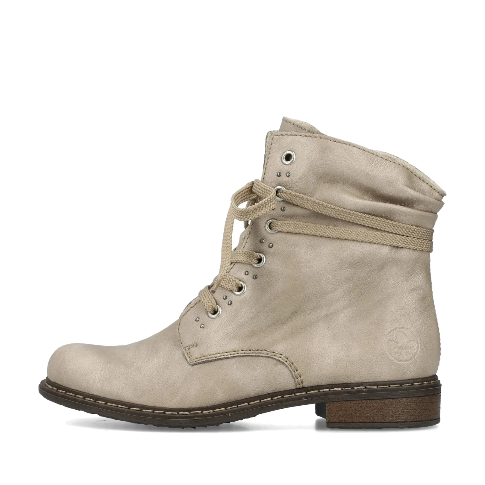 Rieker Stiefeletten & Boots<Damen Schnürstiefel vanille Beige