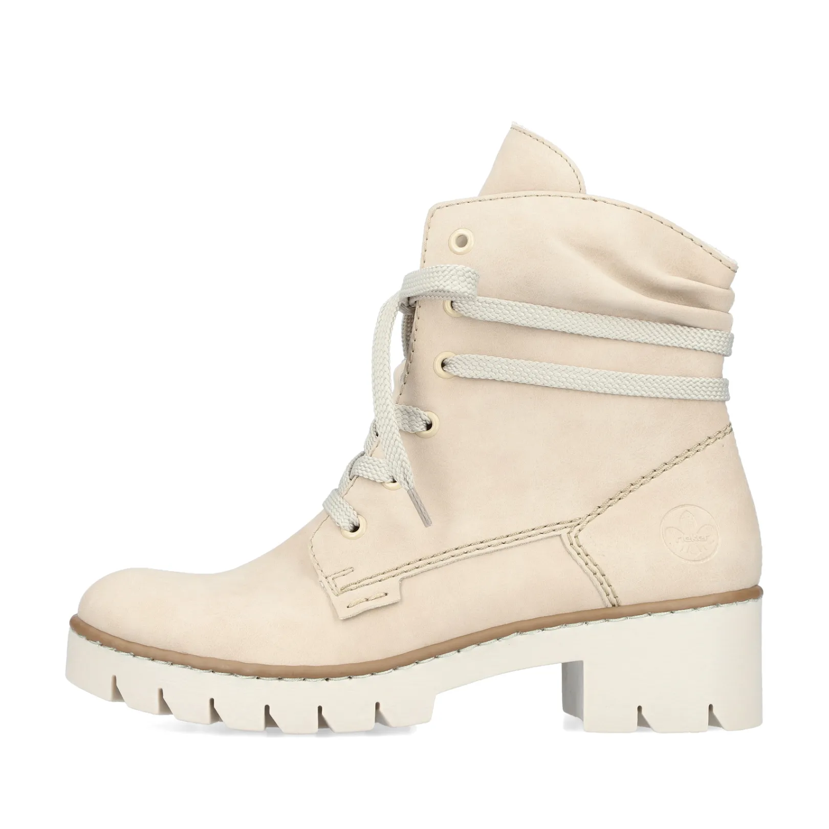 Rieker Stiefeletten & Boots<Damen Schnürstiefel vanille Beige