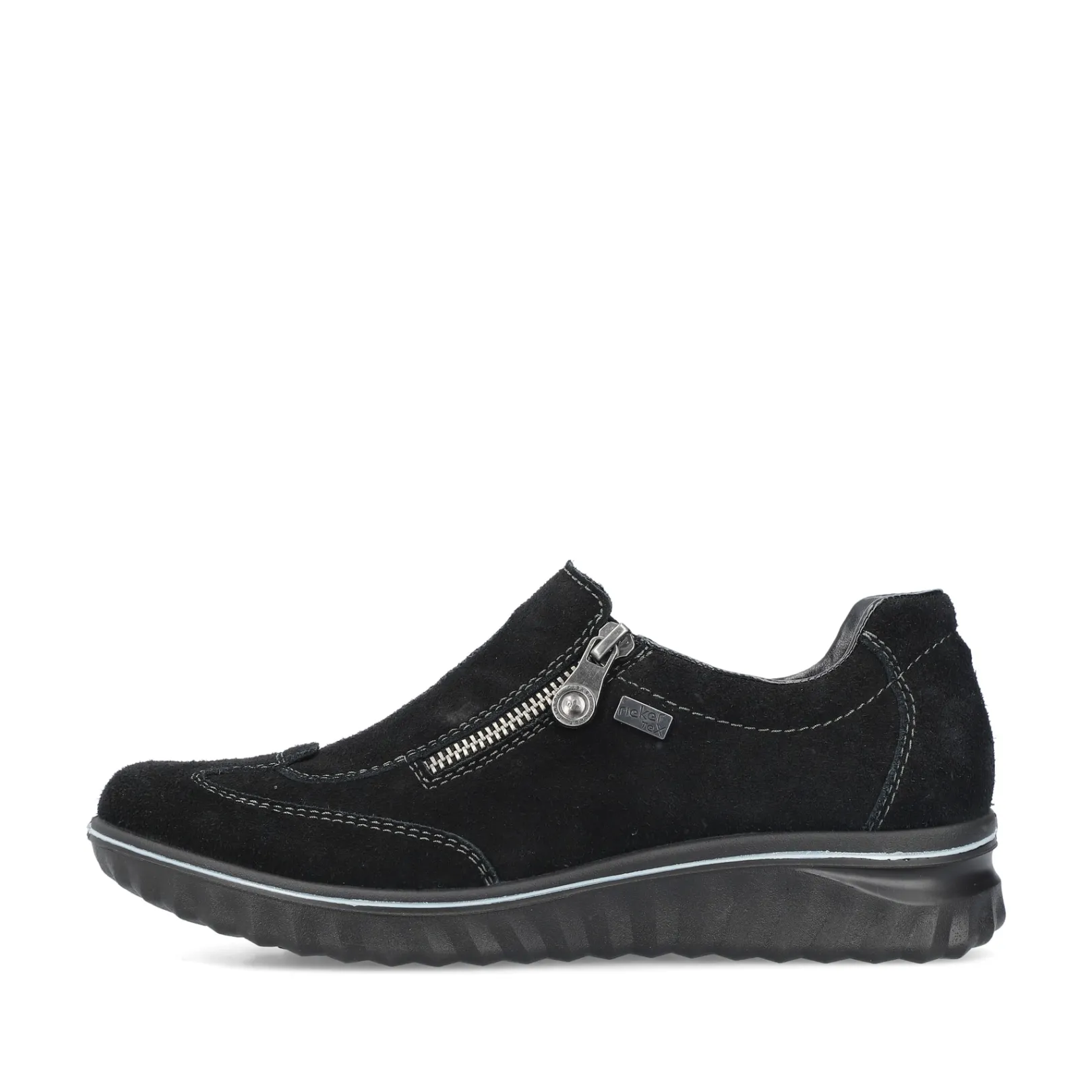 Rieker Halbschuhe & Slipper<Damen Slipper asphalt Schwarz