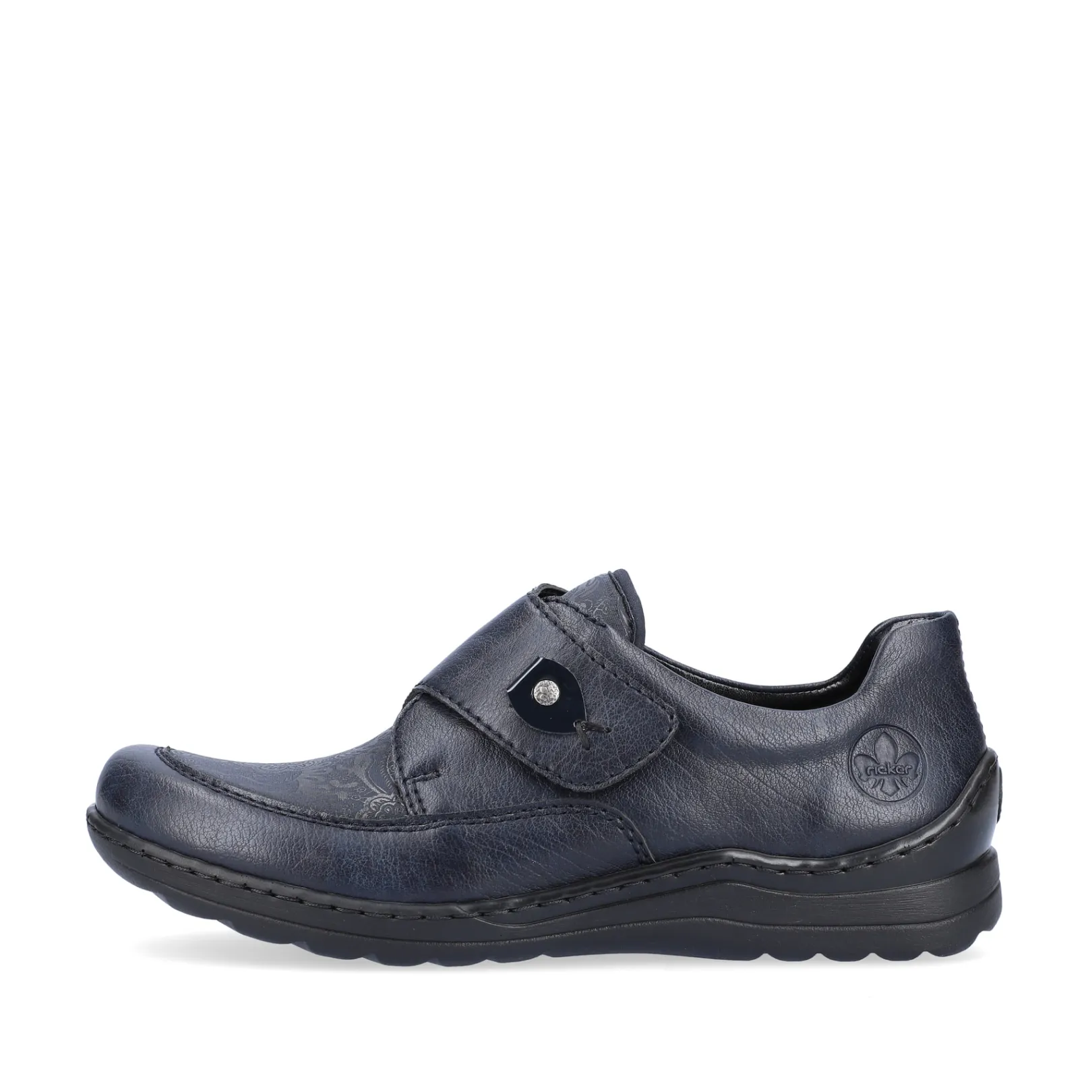 Rieker Halbschuhe & Slipper<Damen Slipper asphaltschwarz Blau