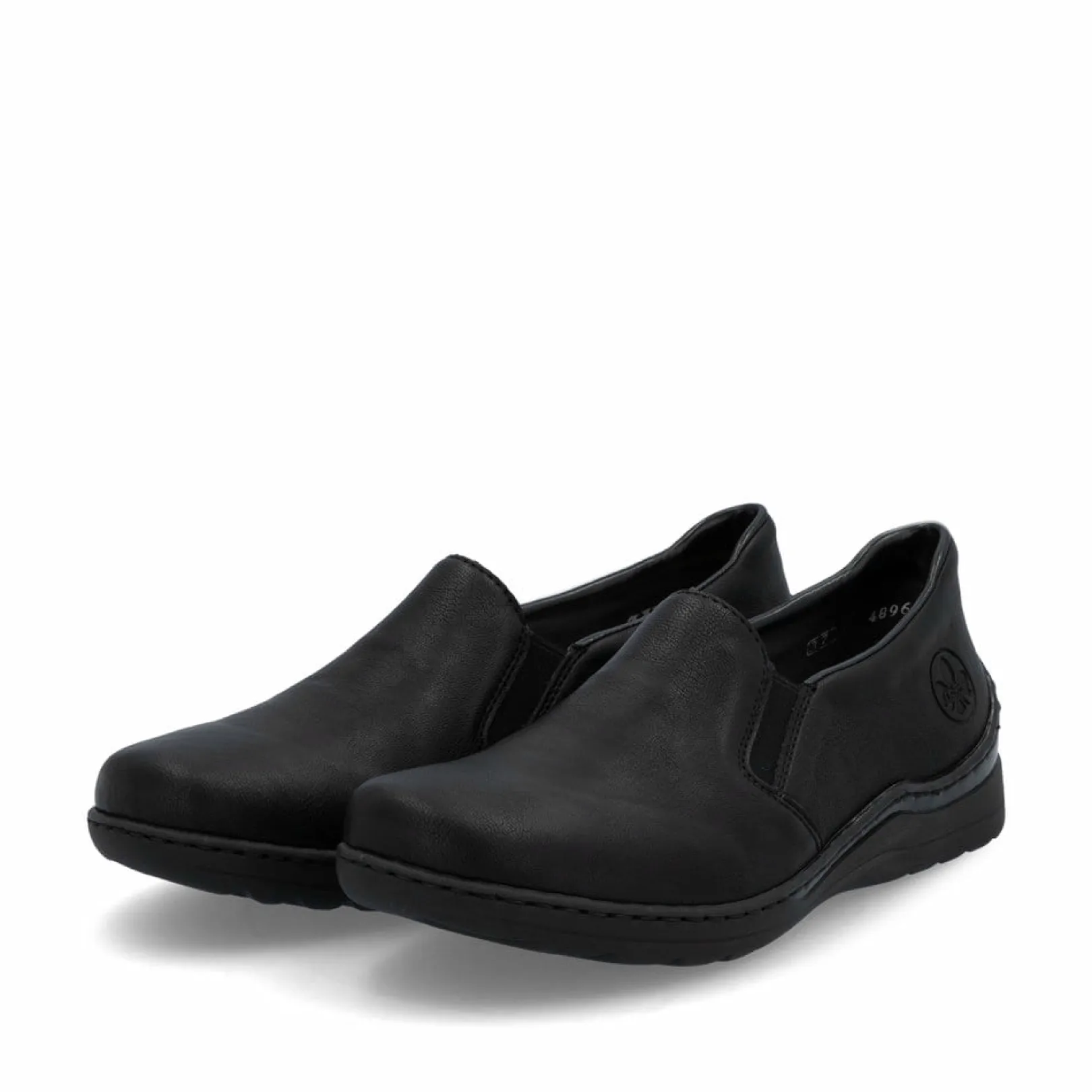 Rieker Halbschuhe & Slipper<Damen Slipper asphalt Schwarz