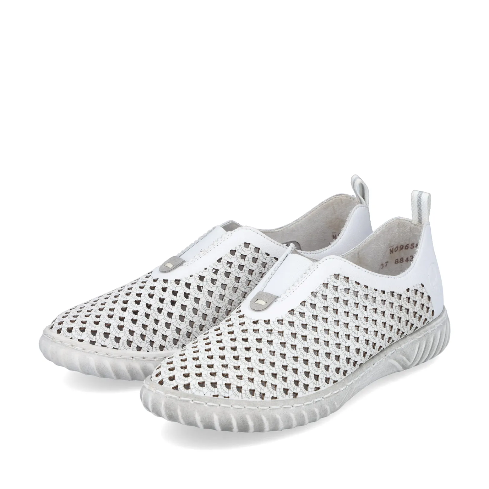 Rieker Halbschuhe & Slipper<Damen Slipper grauweiß Weiss