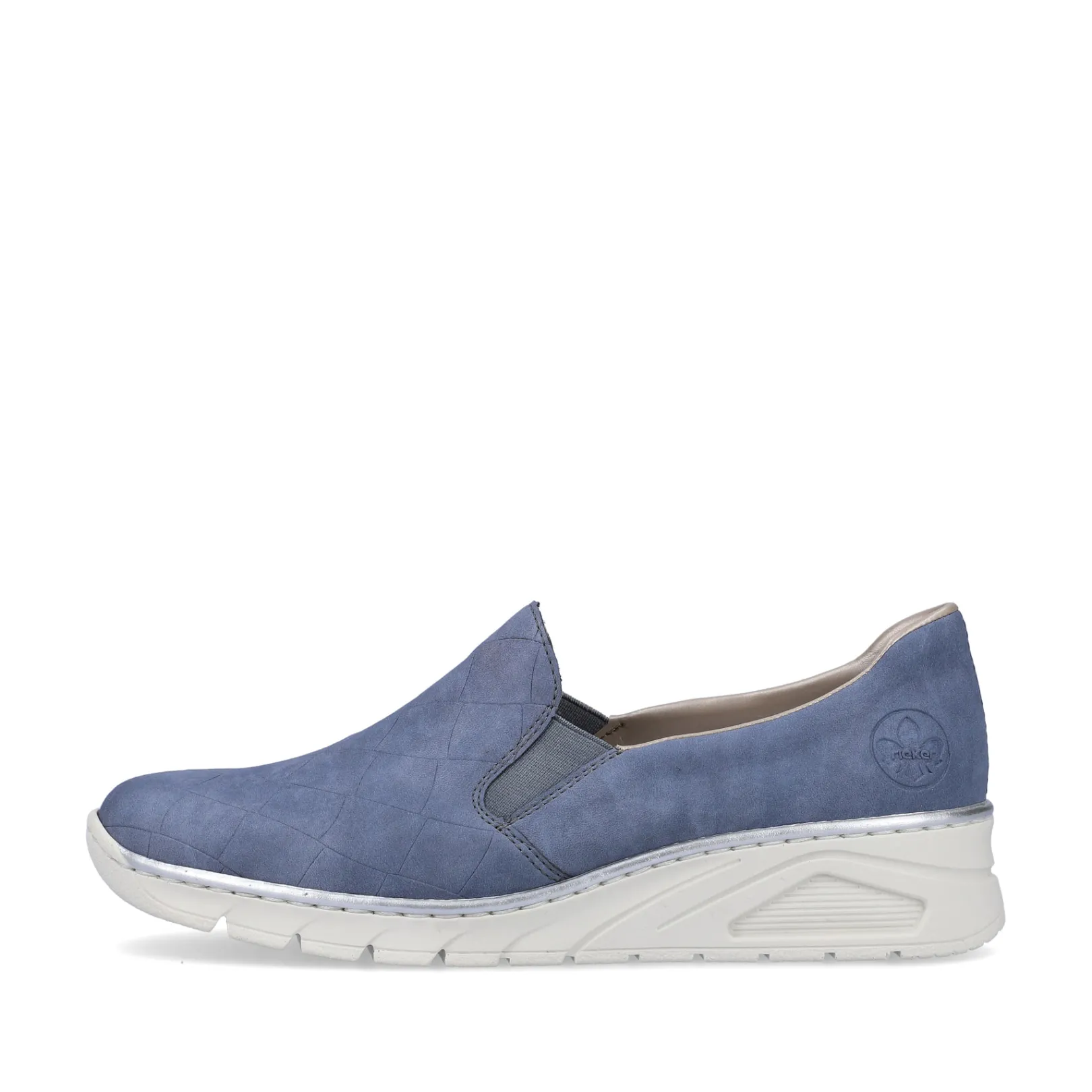 Rieker Halbschuhe & Slipper<Damen Slipper schiefer Blau