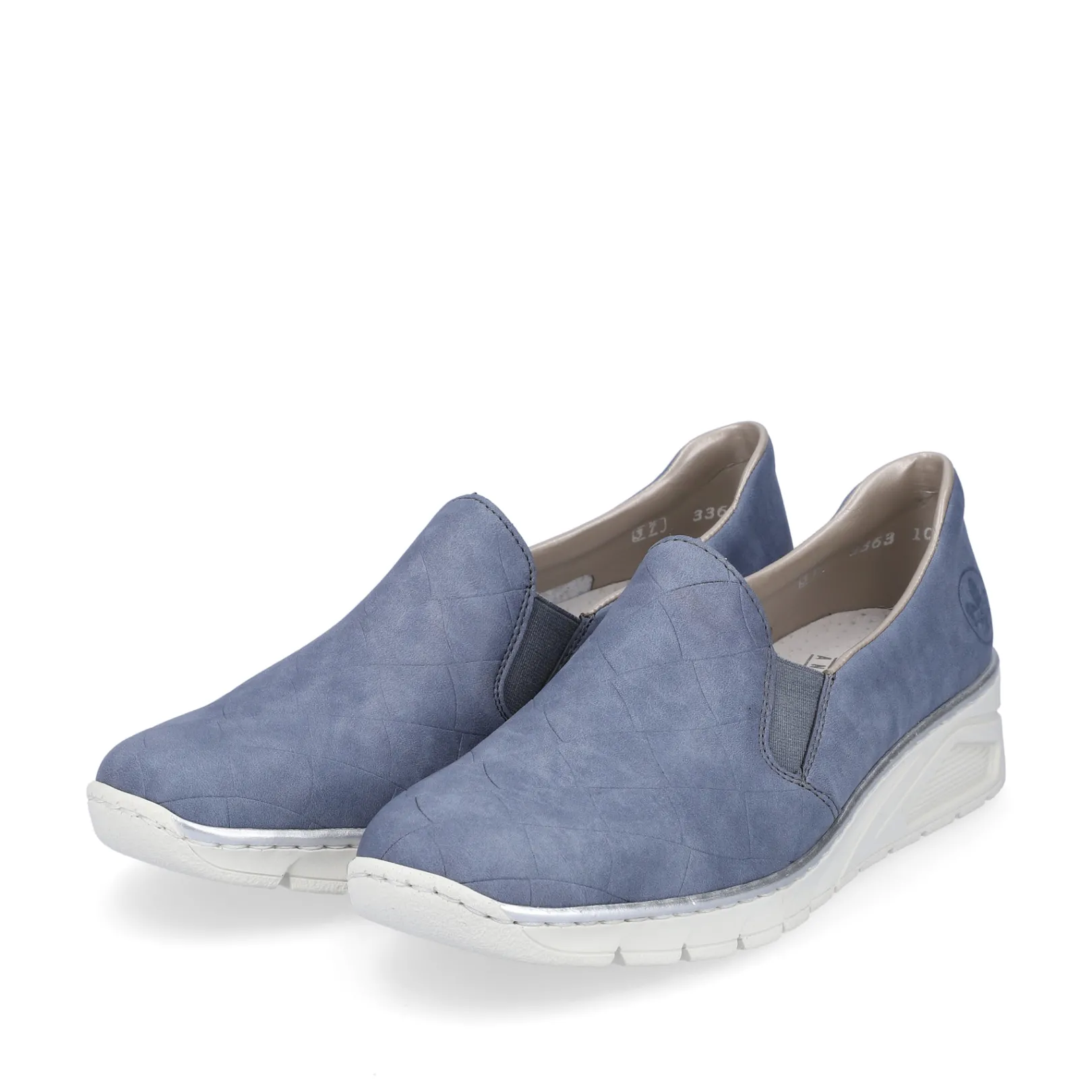 Rieker Halbschuhe & Slipper<Damen Slipper schiefer Blau