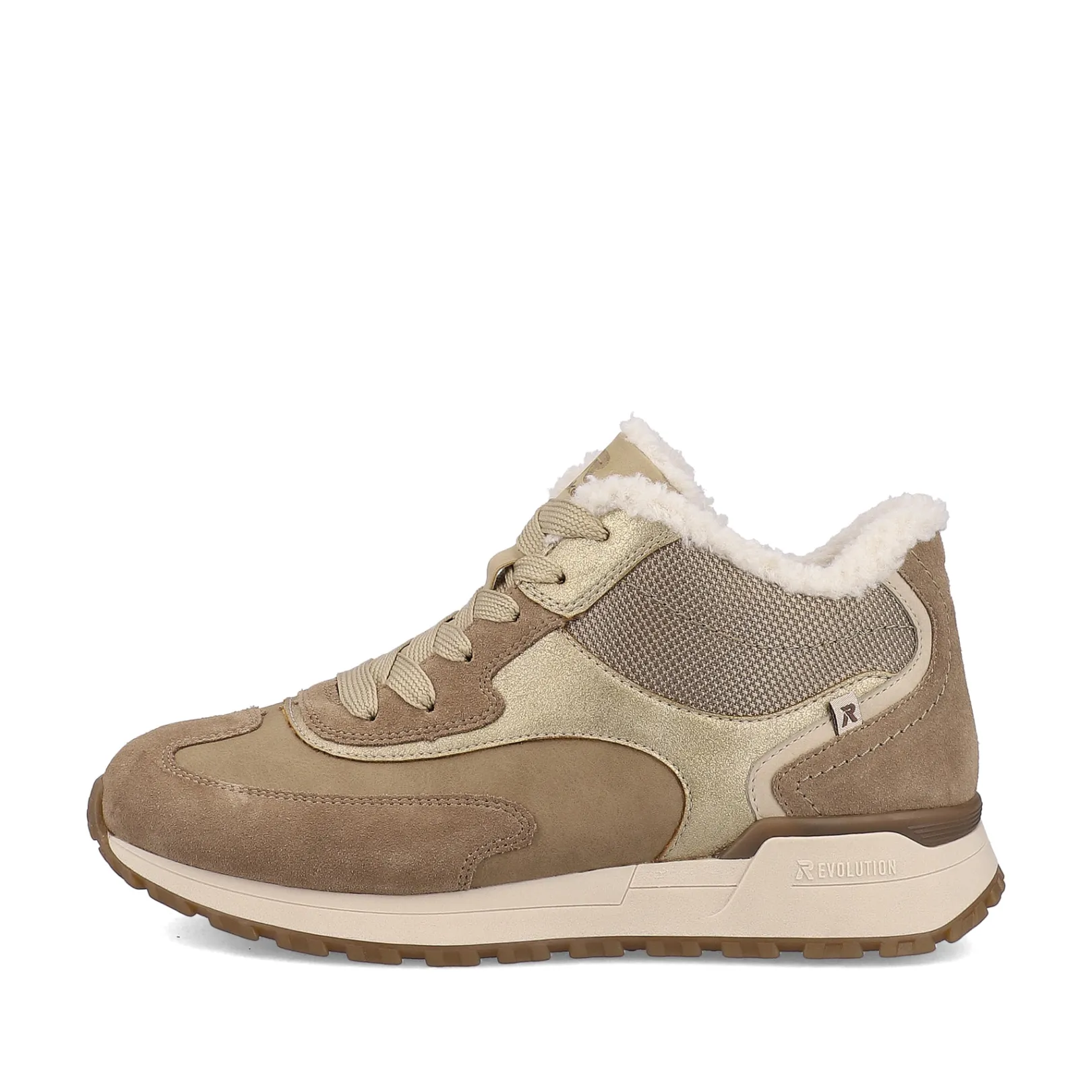 Rieker Sneaker | Fluffy<Damen Sneaker High champagner Beige