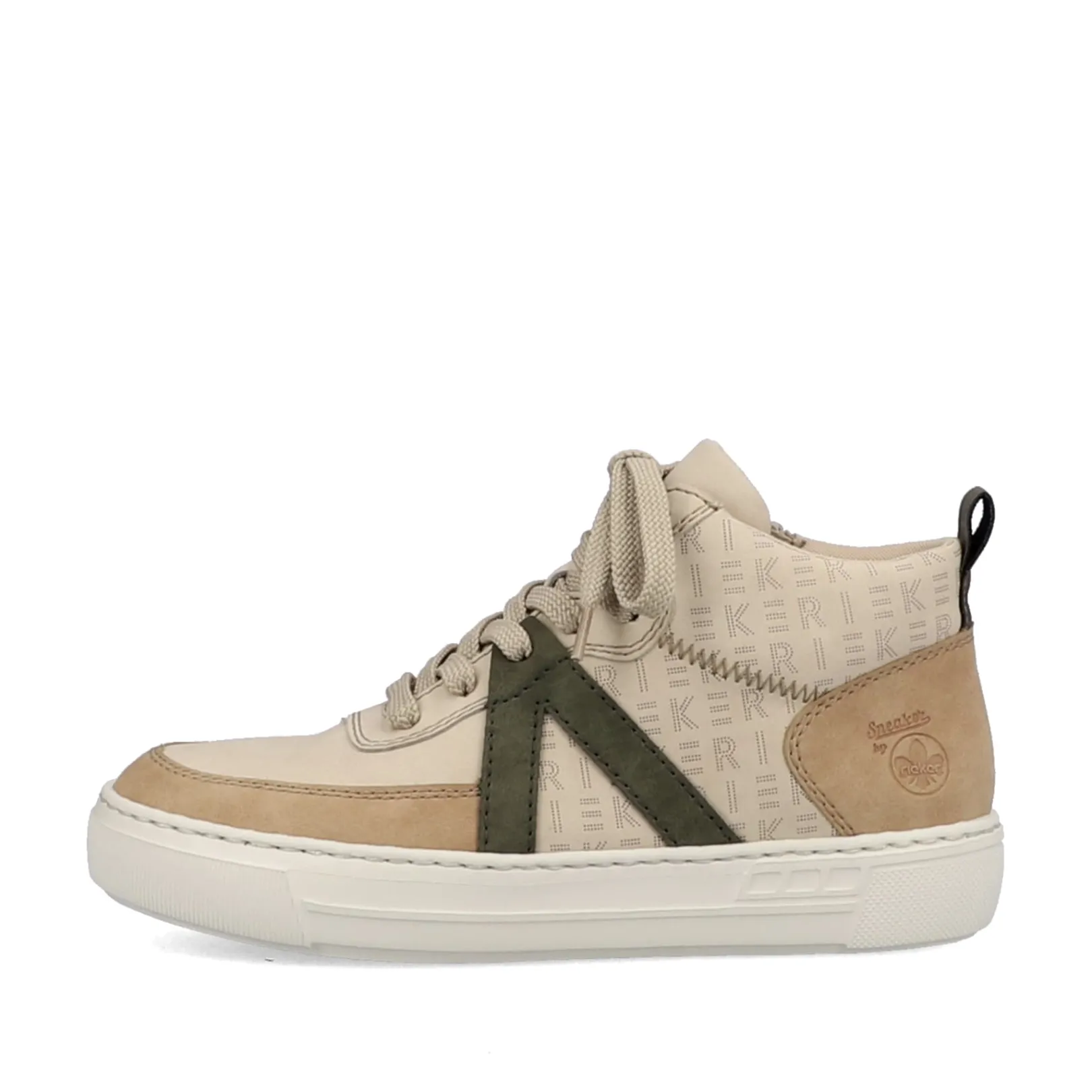 Rieker Sneaker<Damen Sneaker High creme-khakigrün Beige