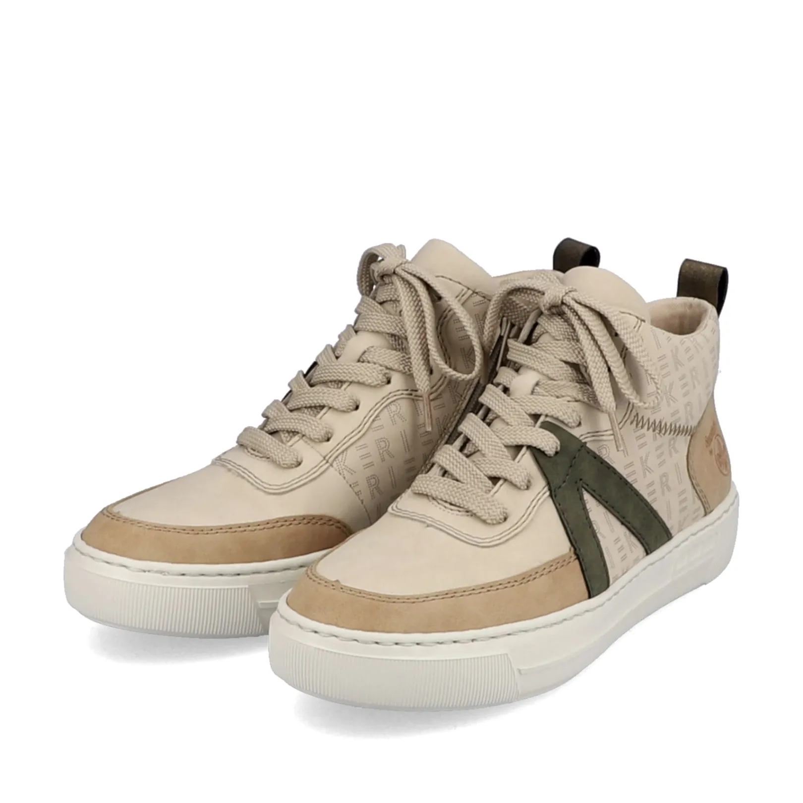 Rieker Sneaker<Damen Sneaker High creme-khakigrün Beige