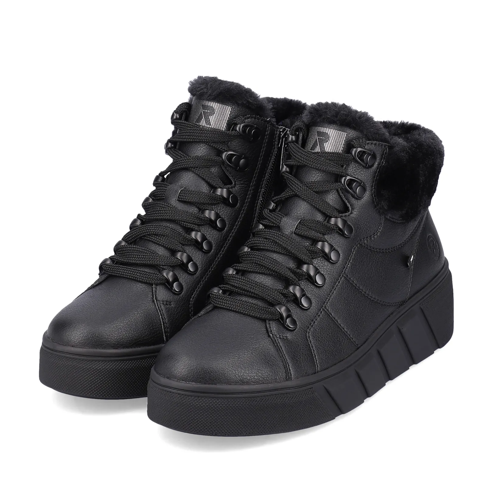 Rieker Sneaker | Fluffy<Damen Sneaker High deep black Schwarz