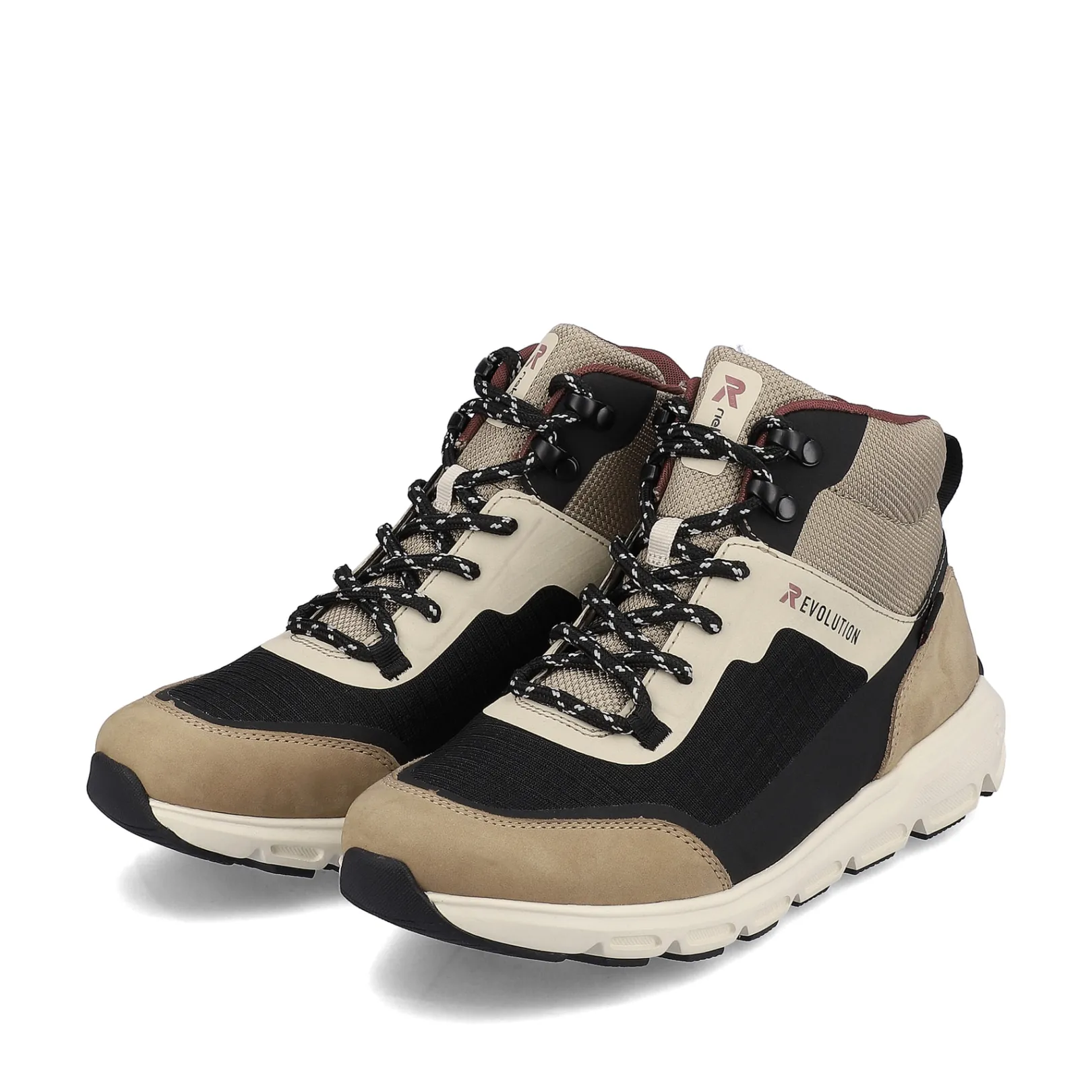 Rieker Sneaker<Damen Sneaker High hazel-wood black Beige