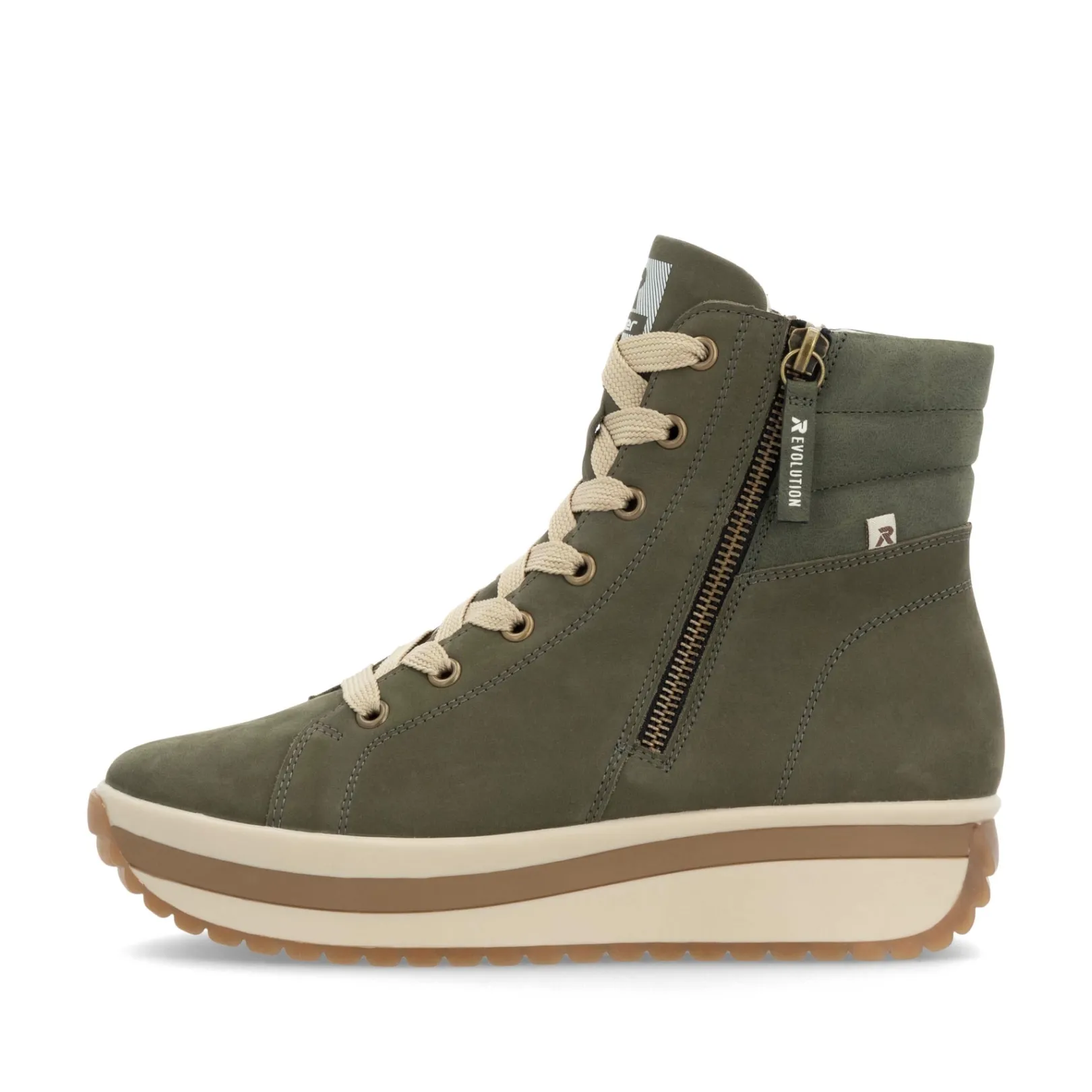 Rieker Sneaker<Damen Sneaker High khaki Grün