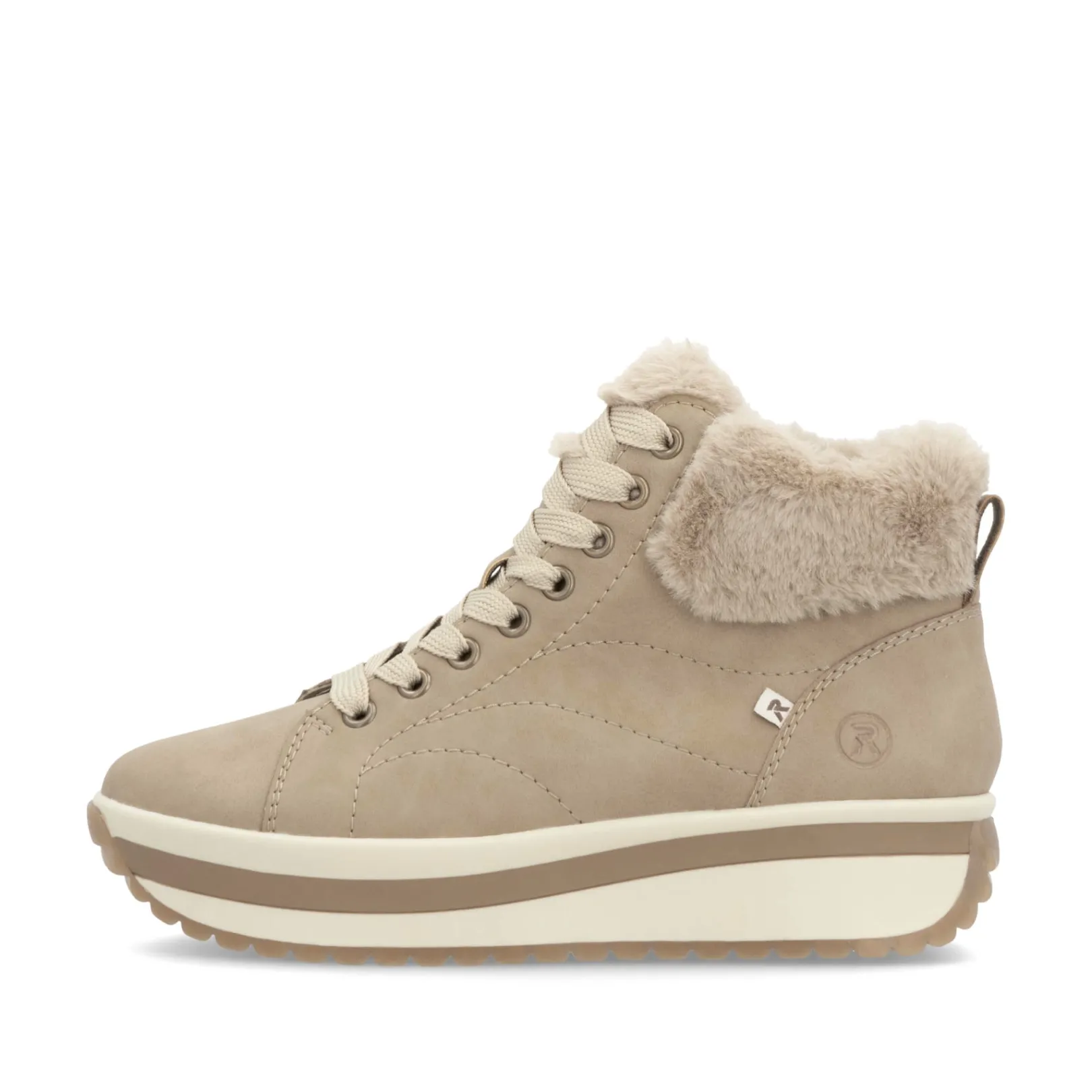 Rieker Sneaker | Fluffy<Damen Sneaker High sand Beige