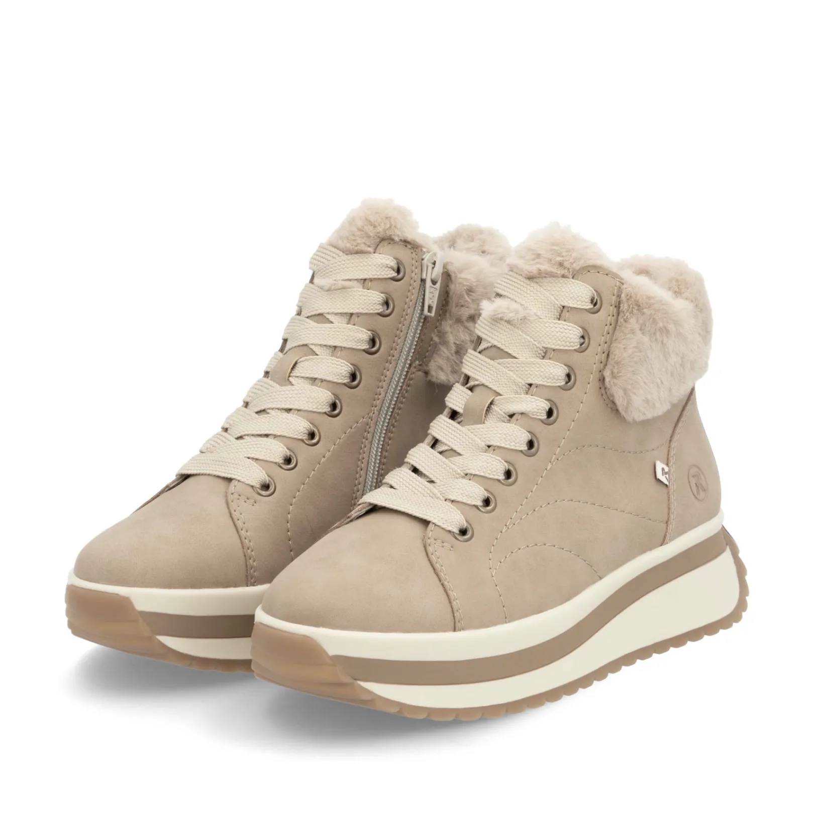 Rieker Sneaker | Fluffy<Damen Sneaker High sand Beige