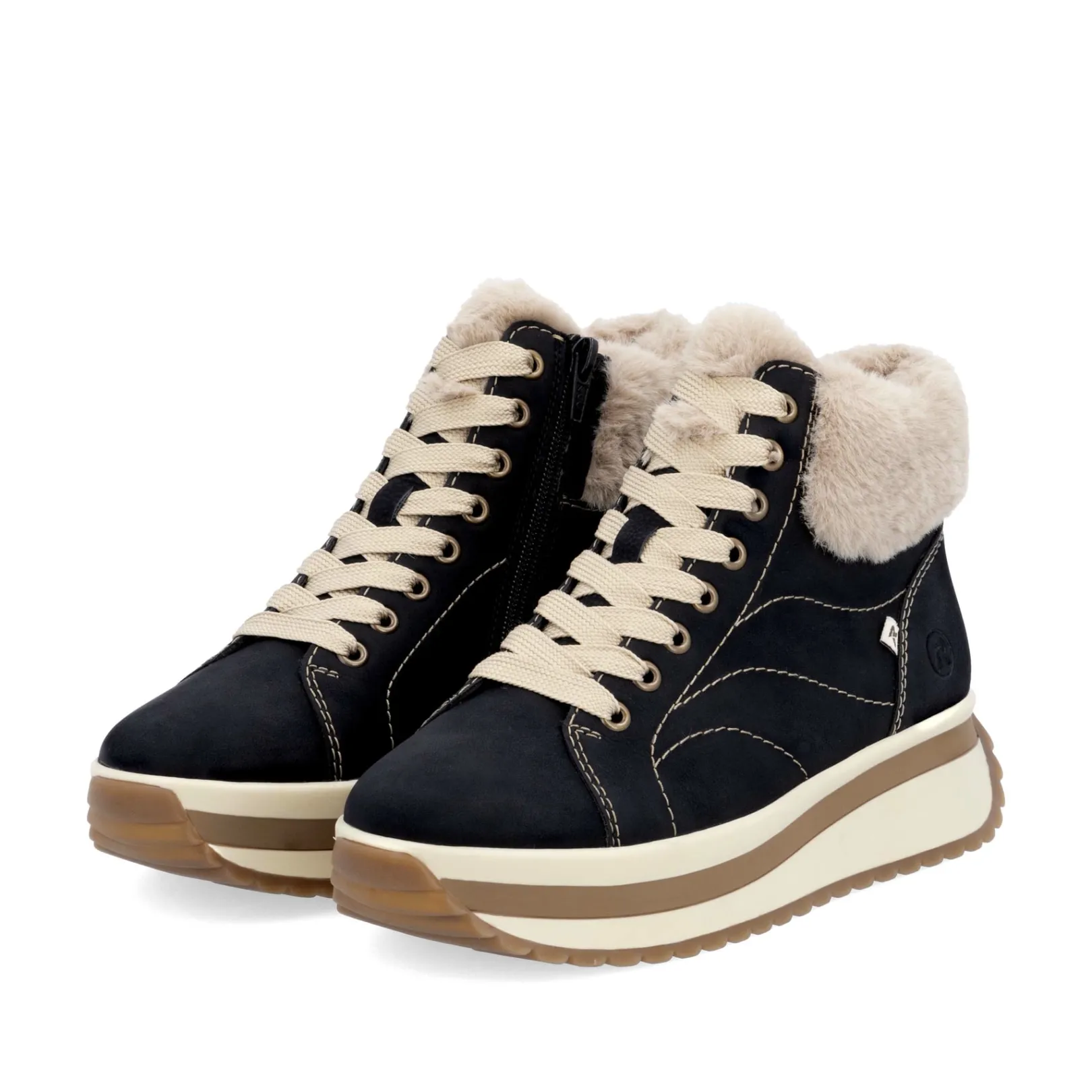 Rieker Sneaker | Fluffy<Damen Sneaker High urban Schwarz