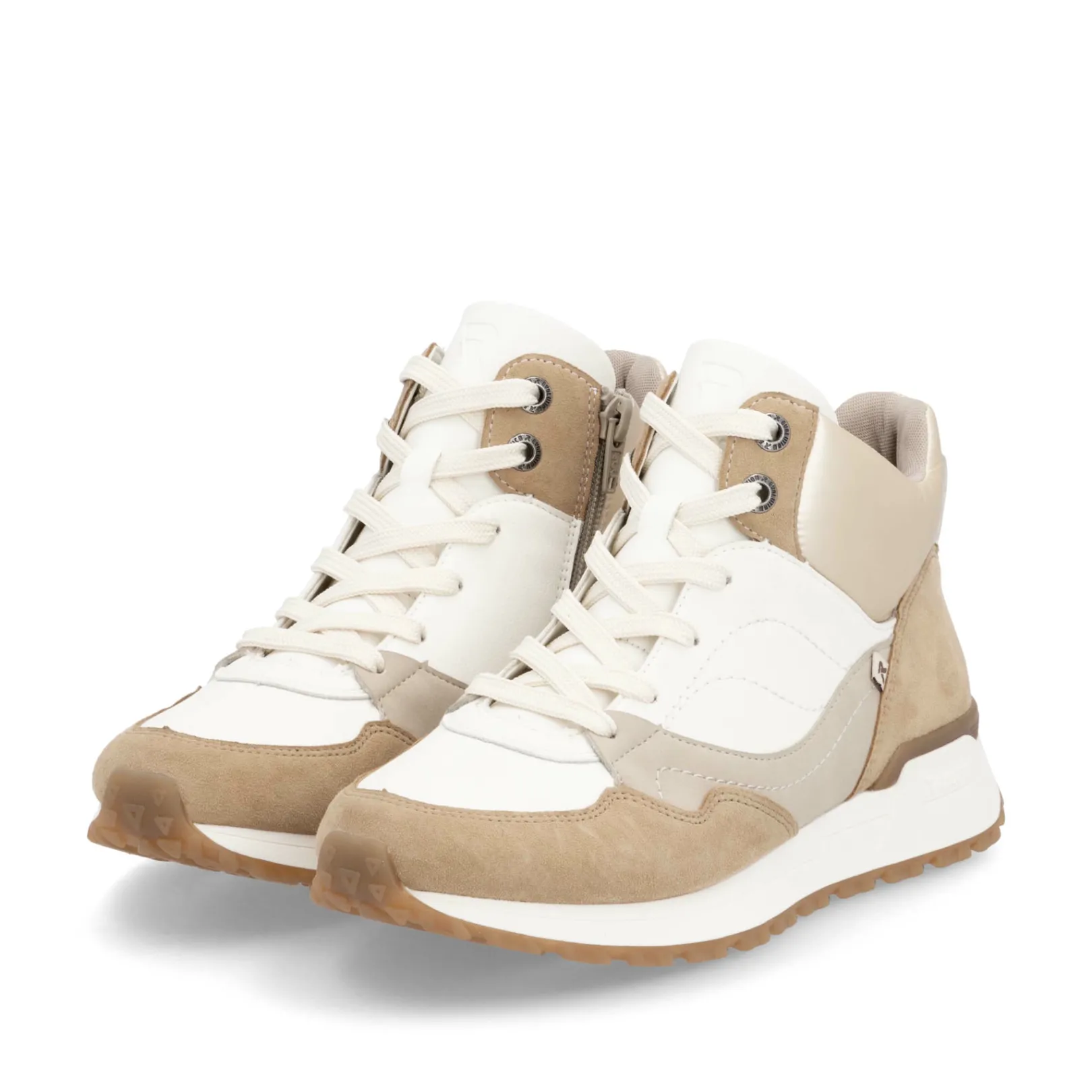 Rieker Sneaker<Damen Sneaker High weiß-beige Weiss