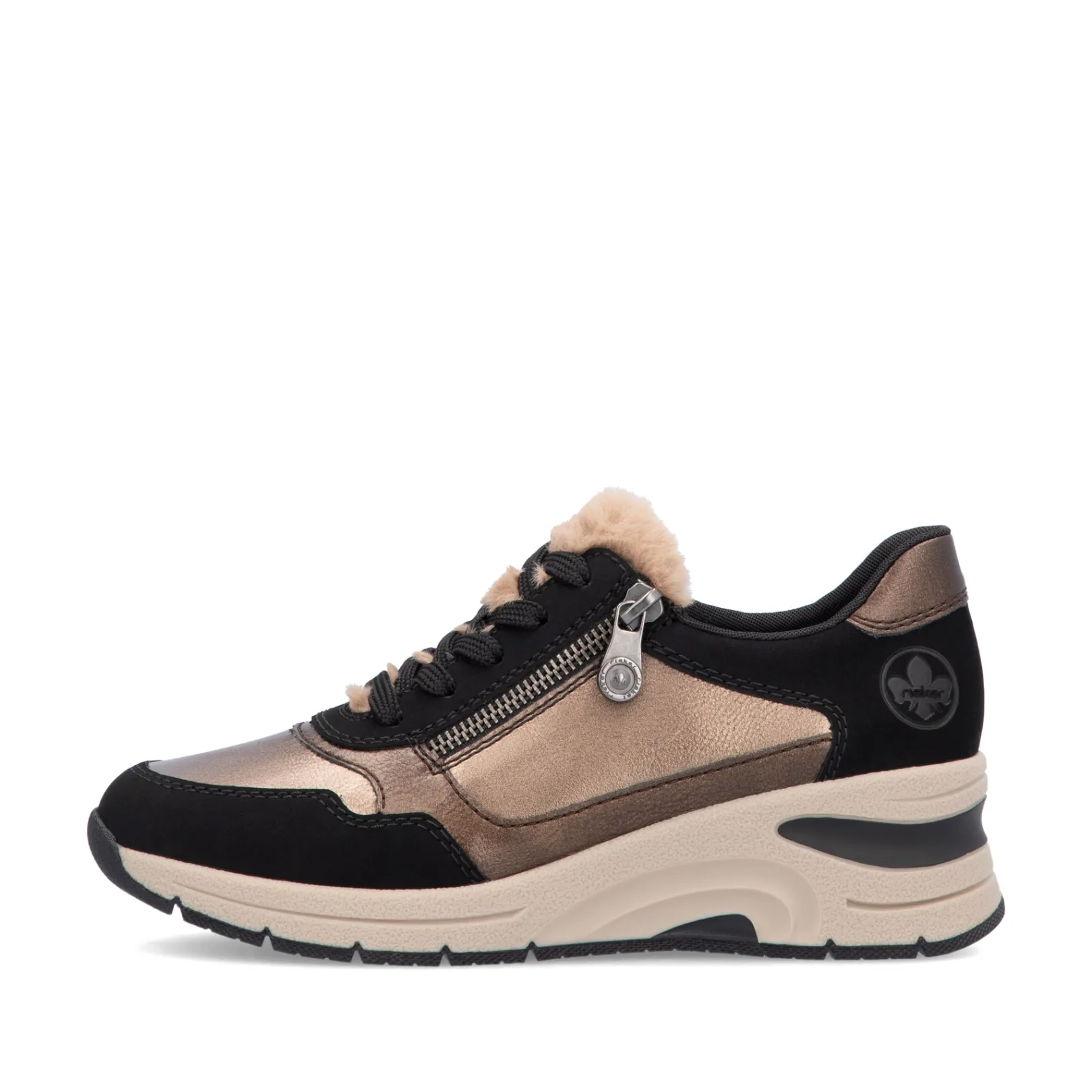 Rieker Sneaker<Damen Sneaker Low bronze-schwarz Beige