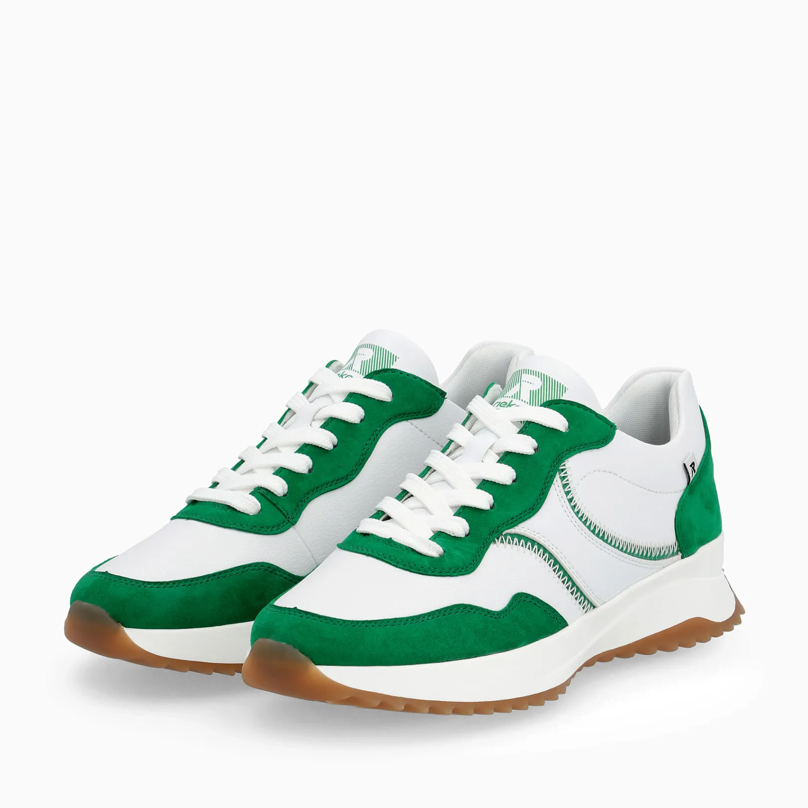 Rieker Sneaker<Damen Sneaker Low clear-white smaragd-green Weiss