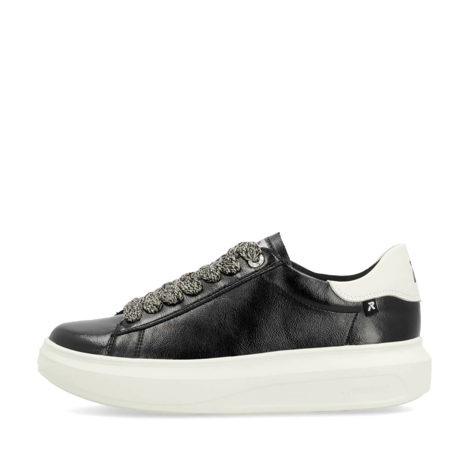 Rieker Sneaker<Damen Sneaker Low glanz Schwarz