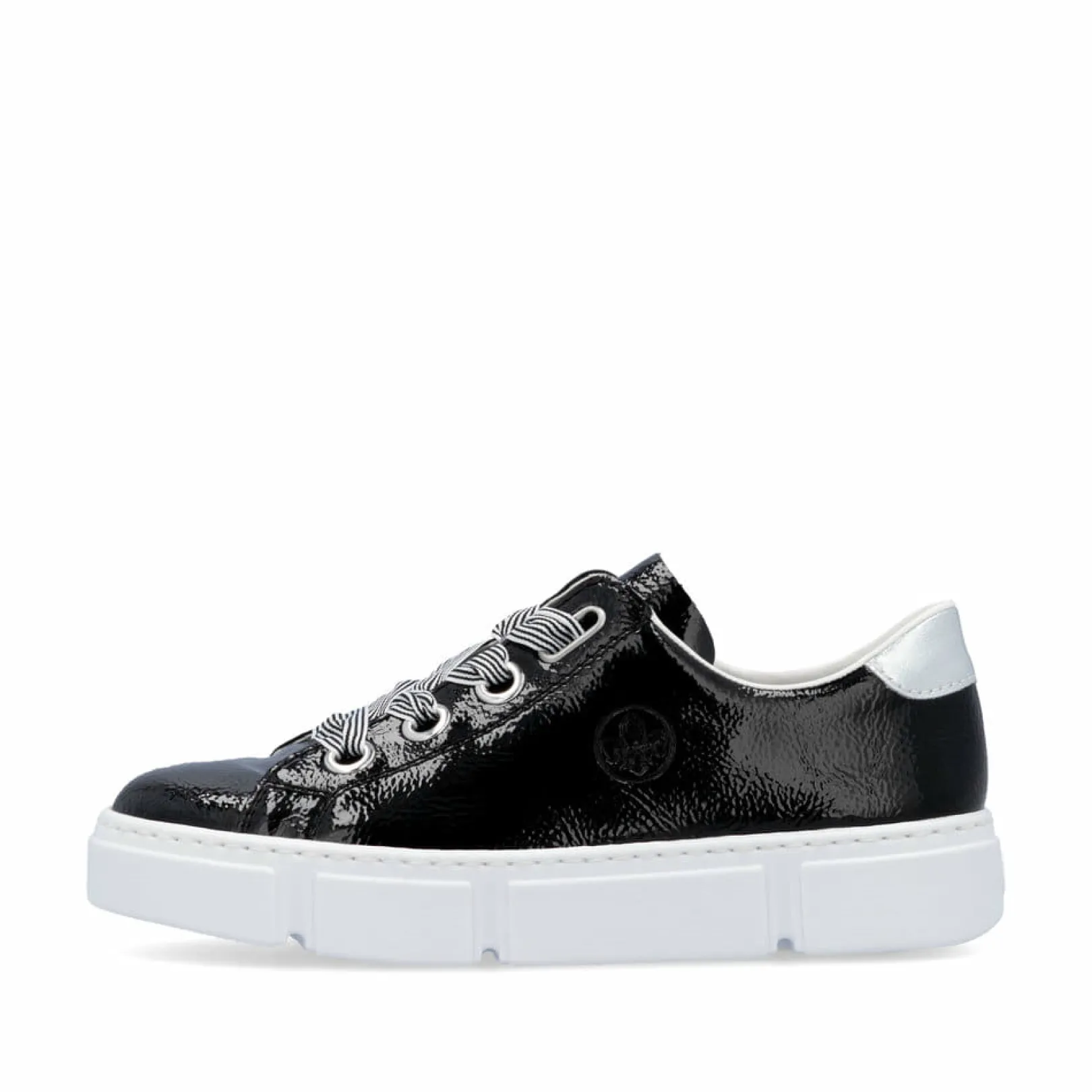 Rieker Sneaker<Damen Sneaker Low glanz Schwarz