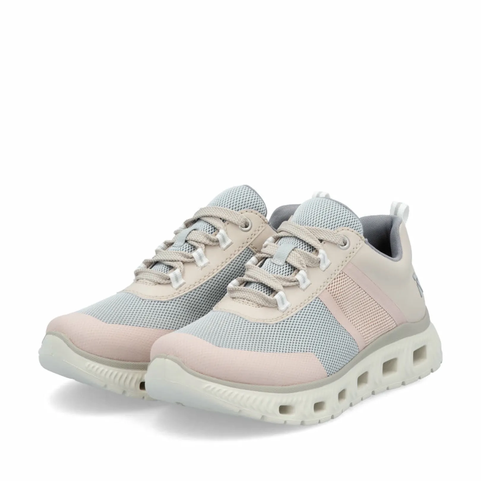 Rieker Sneaker<Damen Sneaker Low hell-pastellblau-rosa Beige